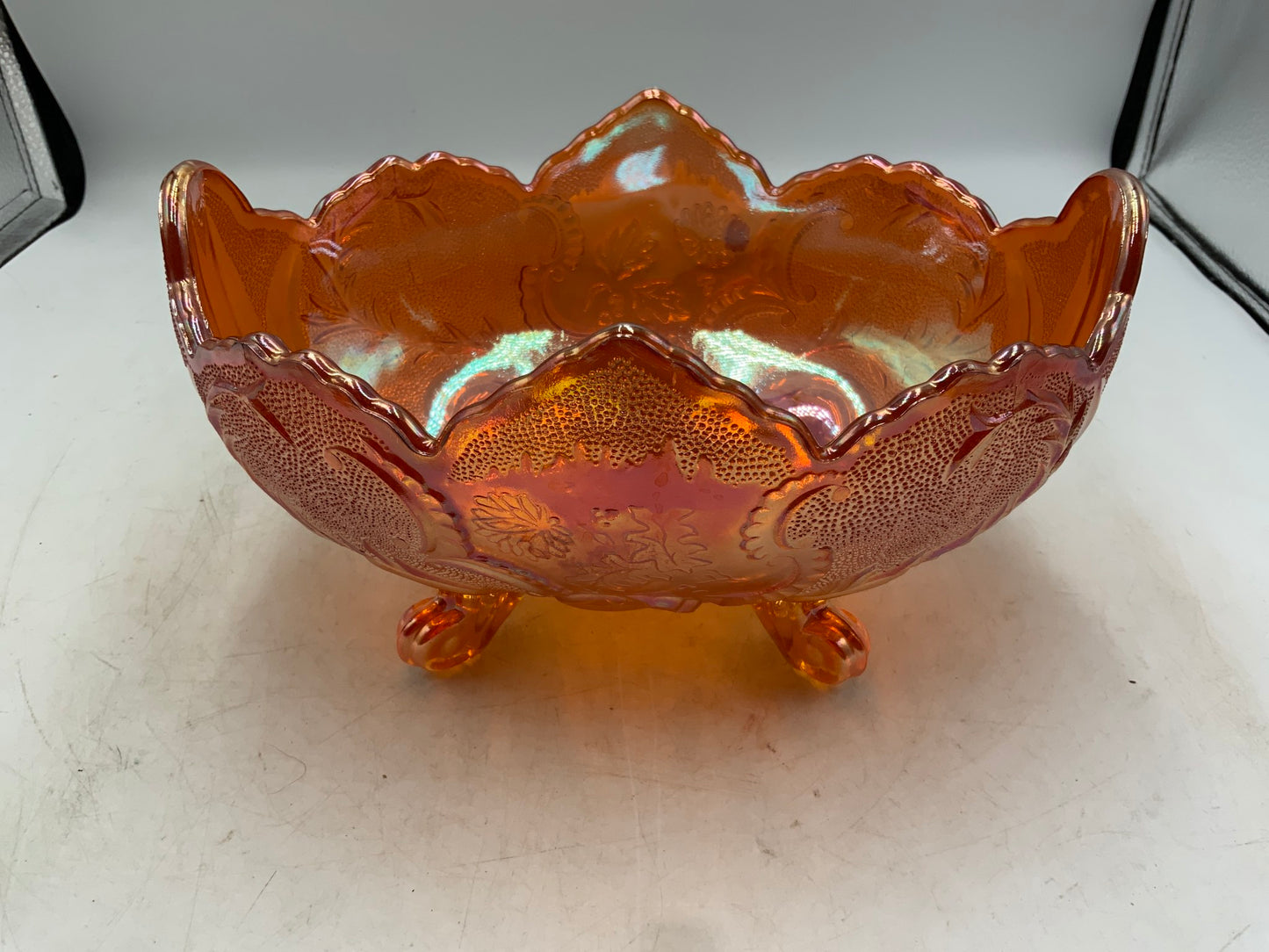 Marigold Footed Glass Bowl