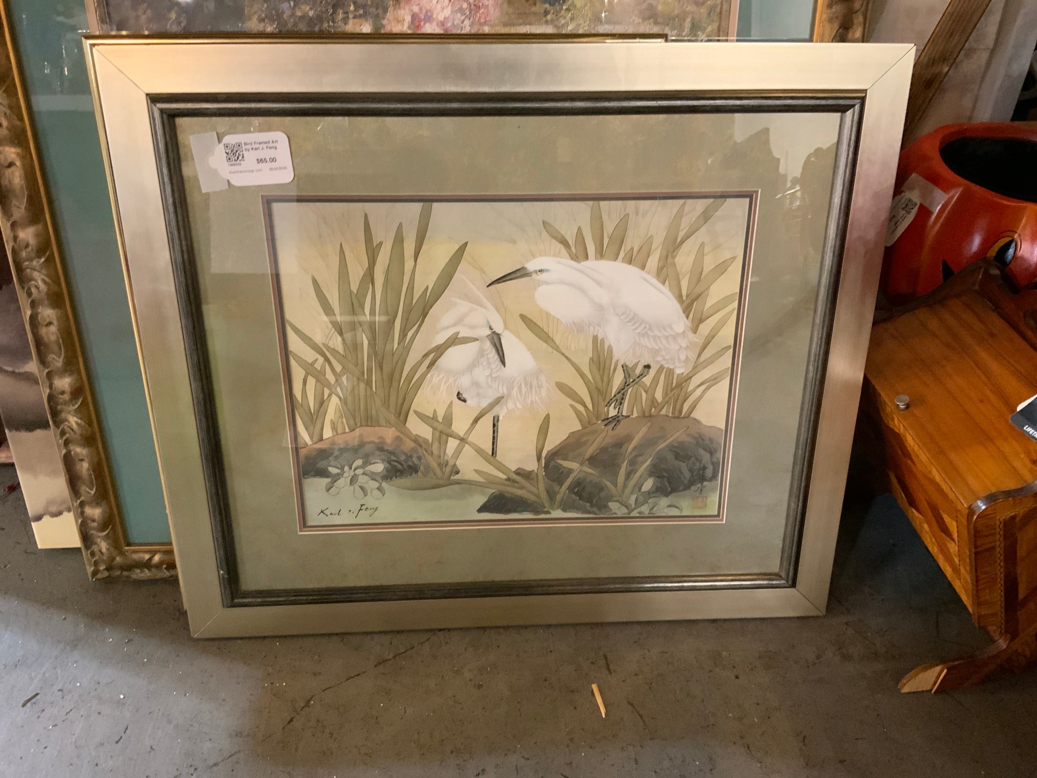 Bird Framed Art by Karl J. Feng