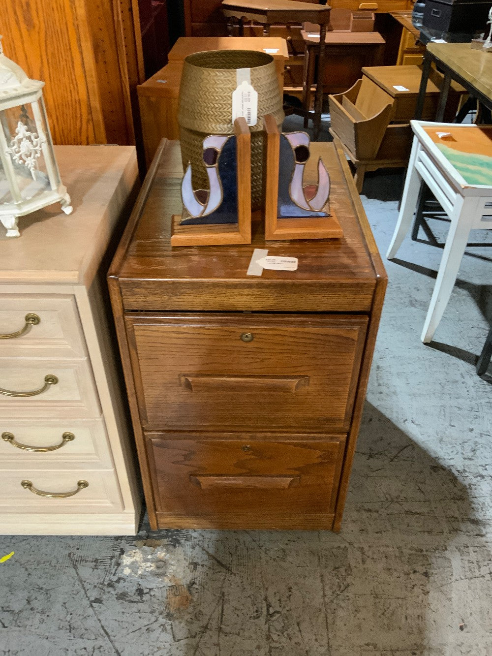 Wood File Cabinet