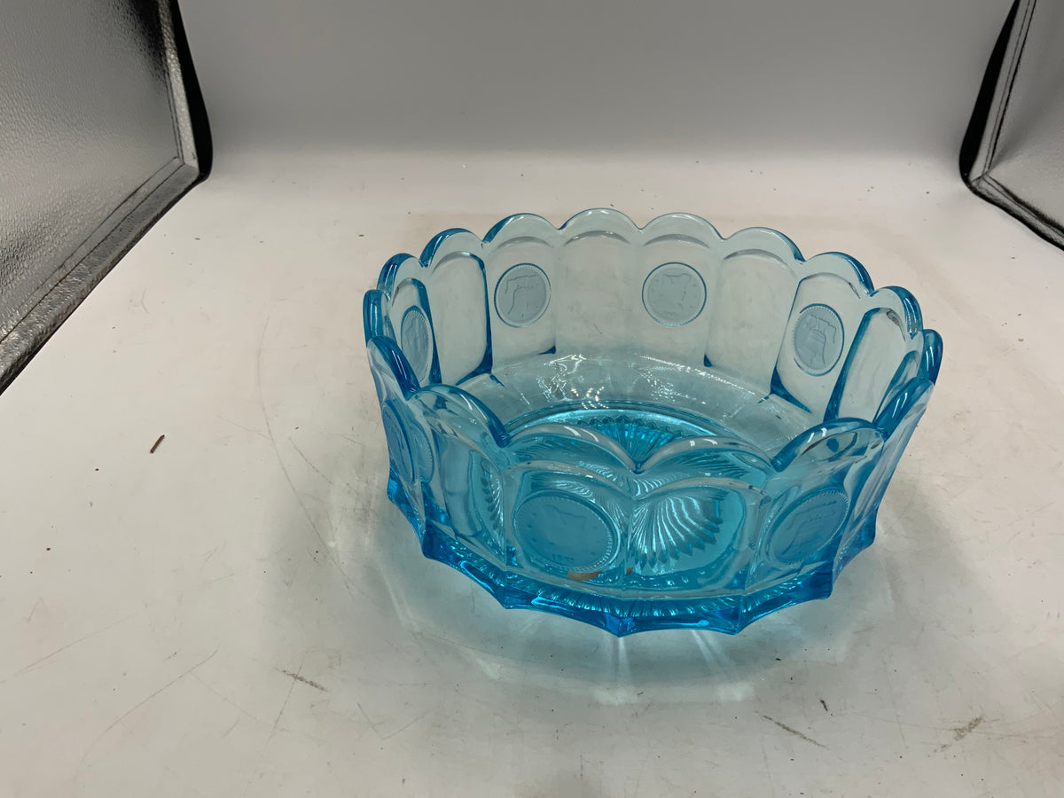 Fostoria Blue Coin Bowl