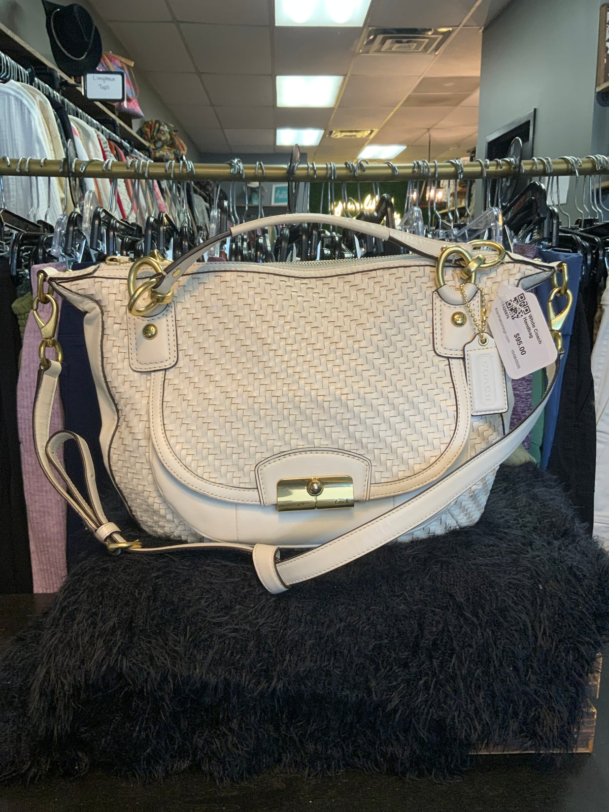 White Coach Handbag
