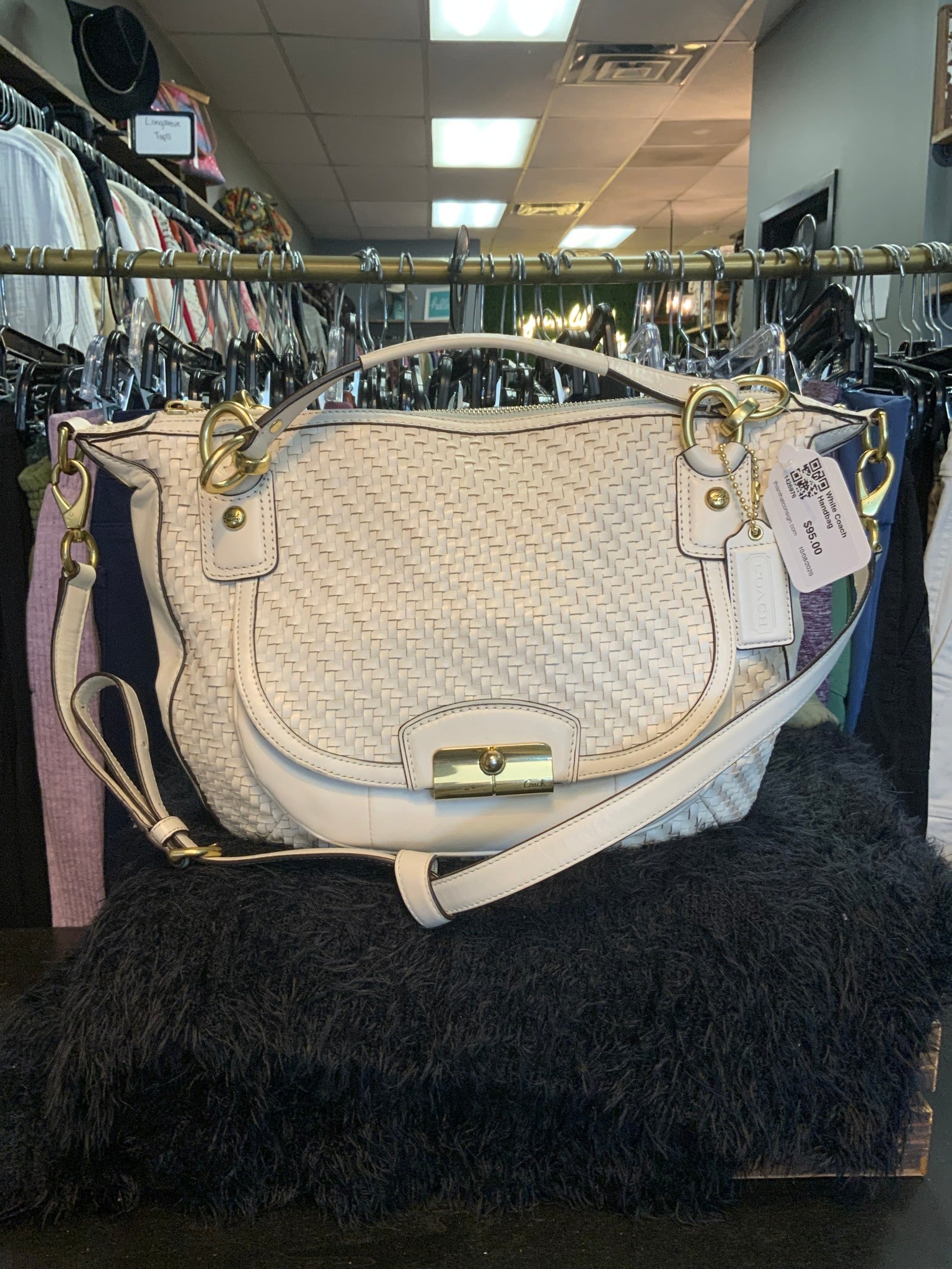 White Coach Handbag