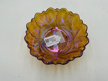 Indiana Glass Wild Rose Iridescent Bowl