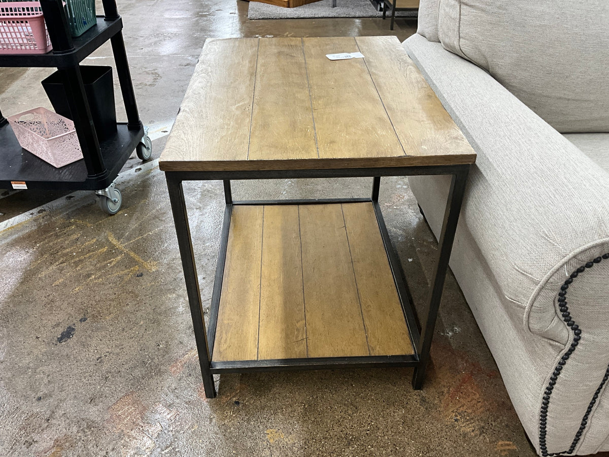 Wood & Metal Side Table