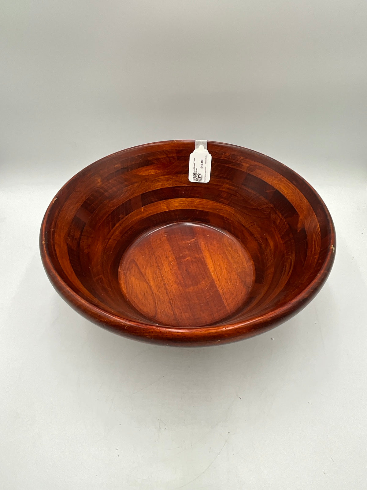 Lrg Wood Teak Bowl