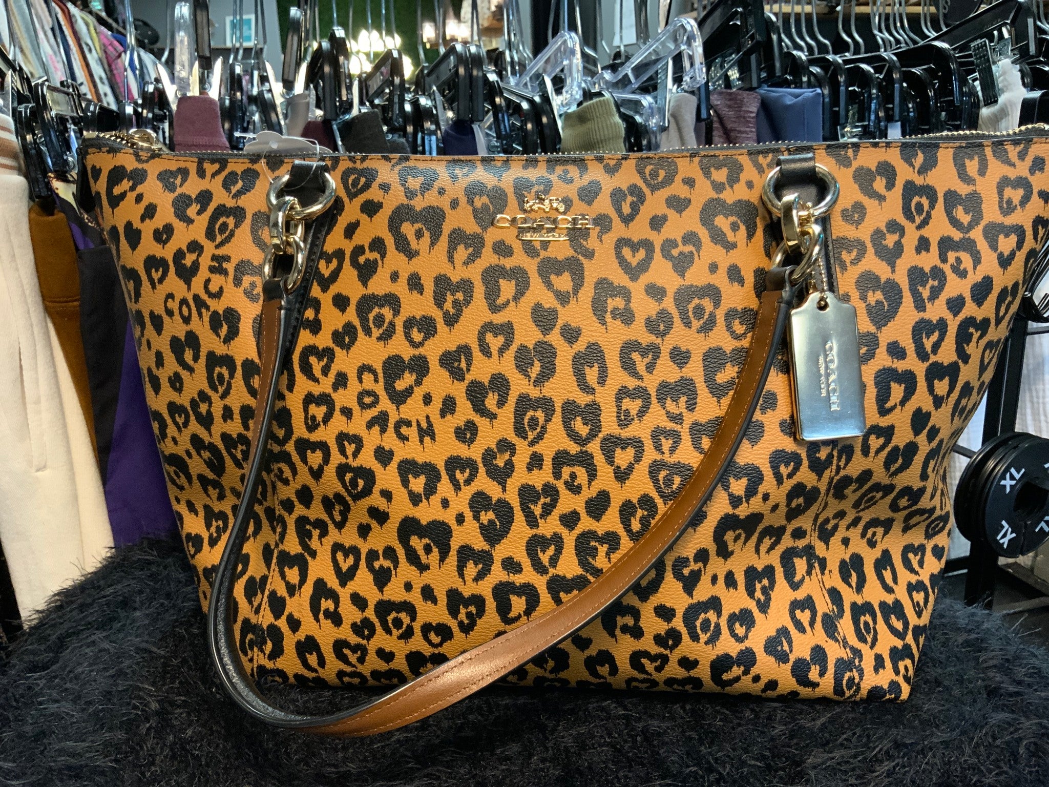 Coach Leopard Tote