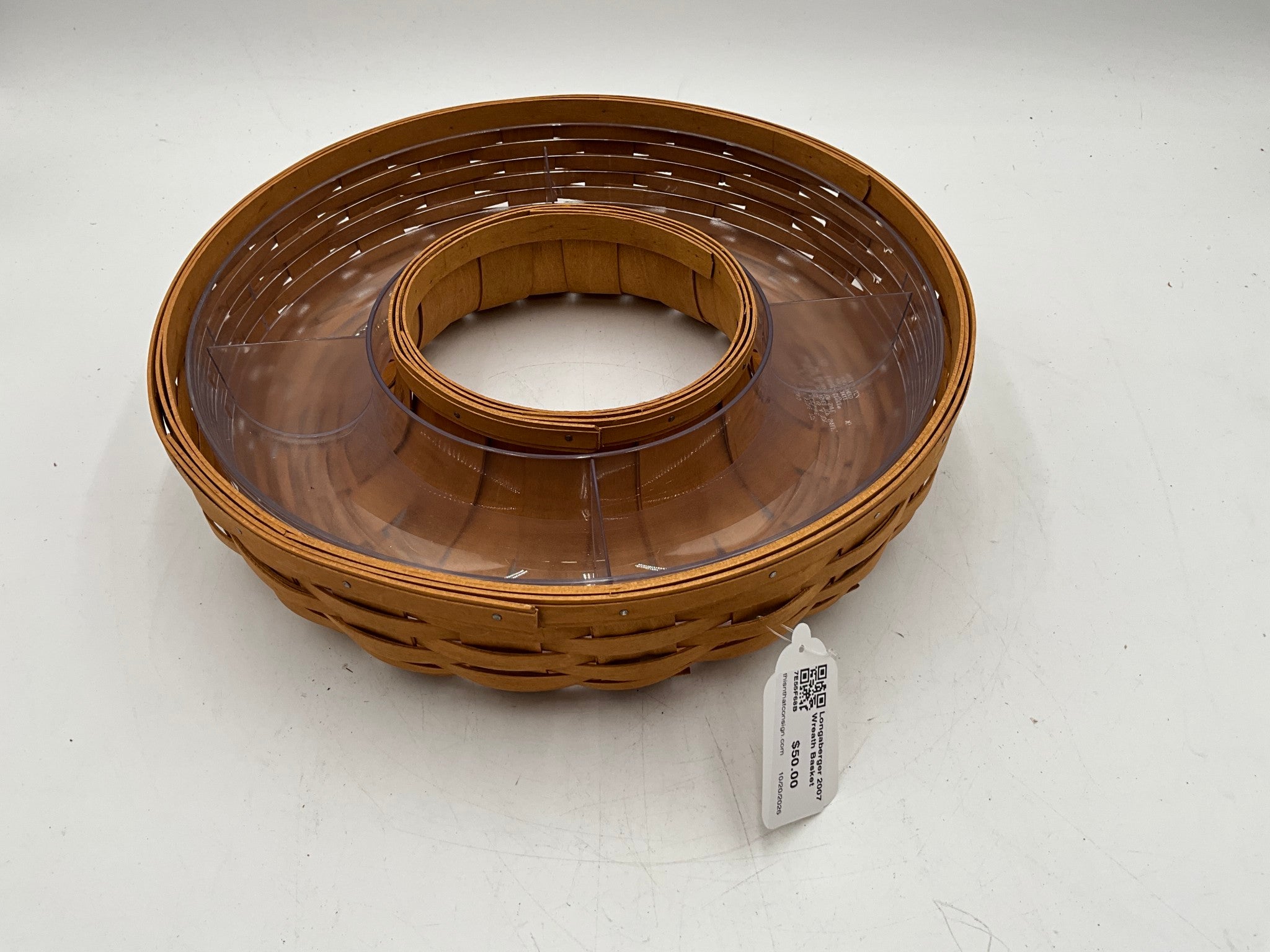 Longaberger 2007 Wreath Basket
