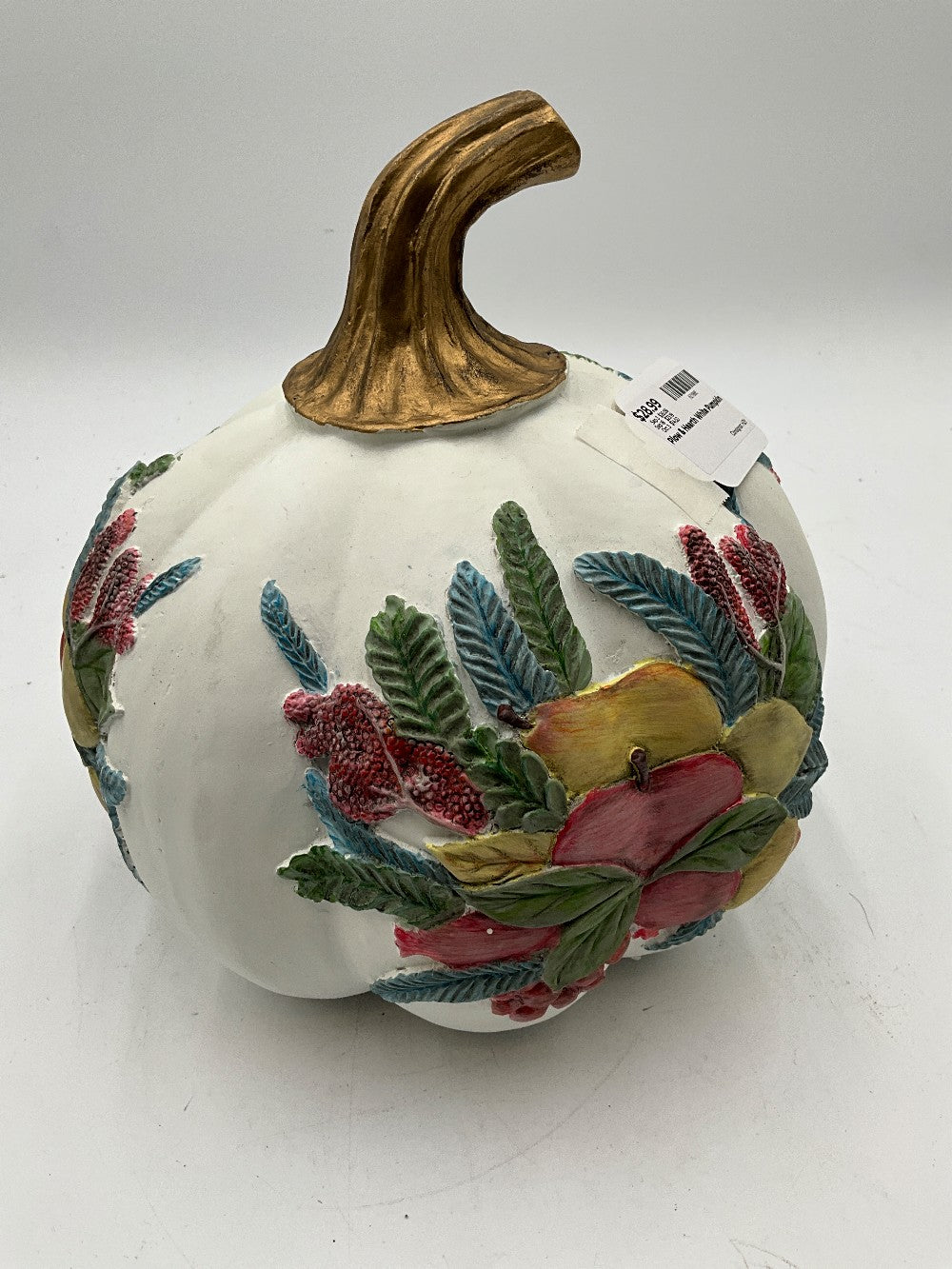 Plow & Hearth White Pumpkin