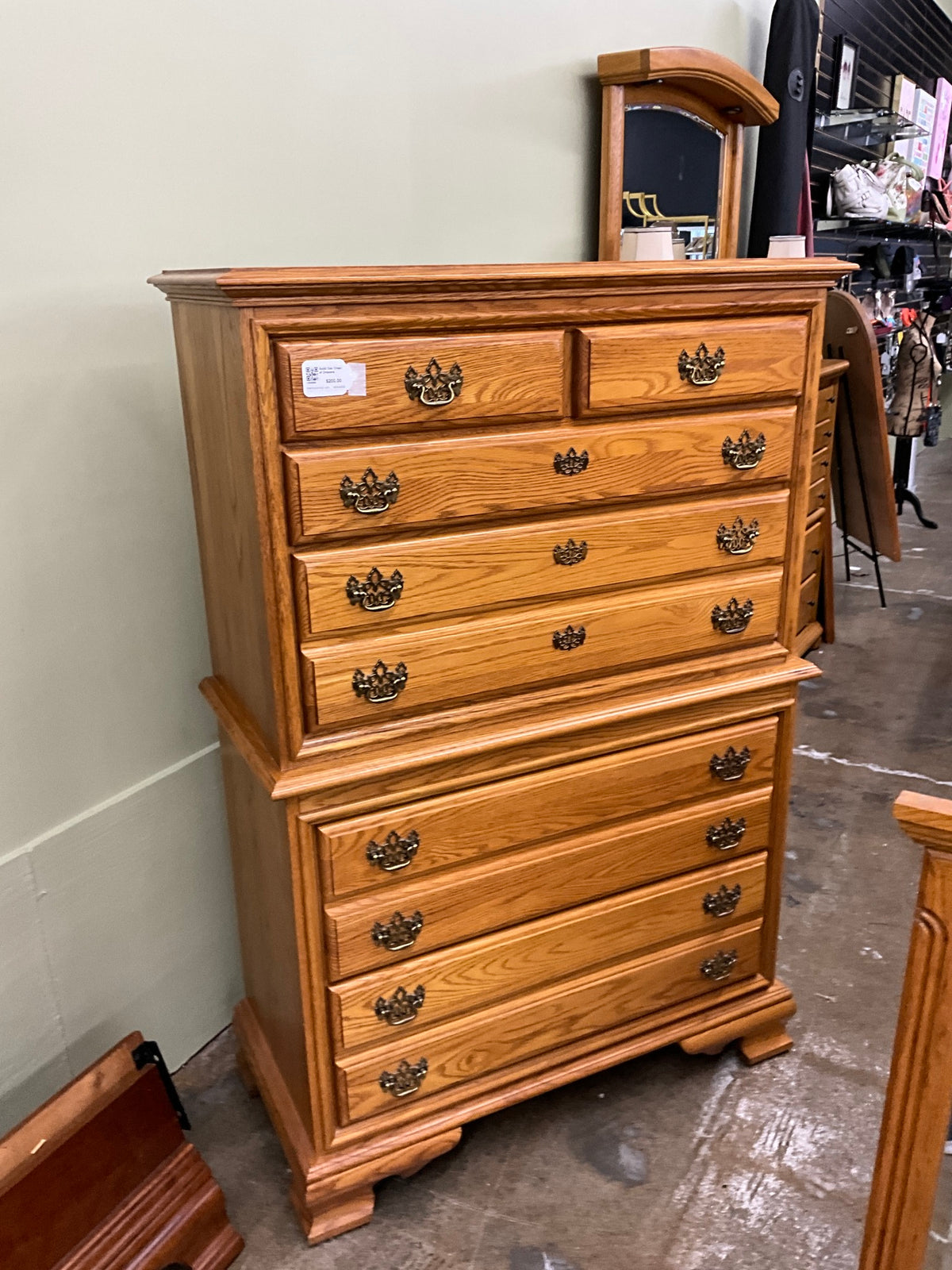Solid Oak Chest of Drawers