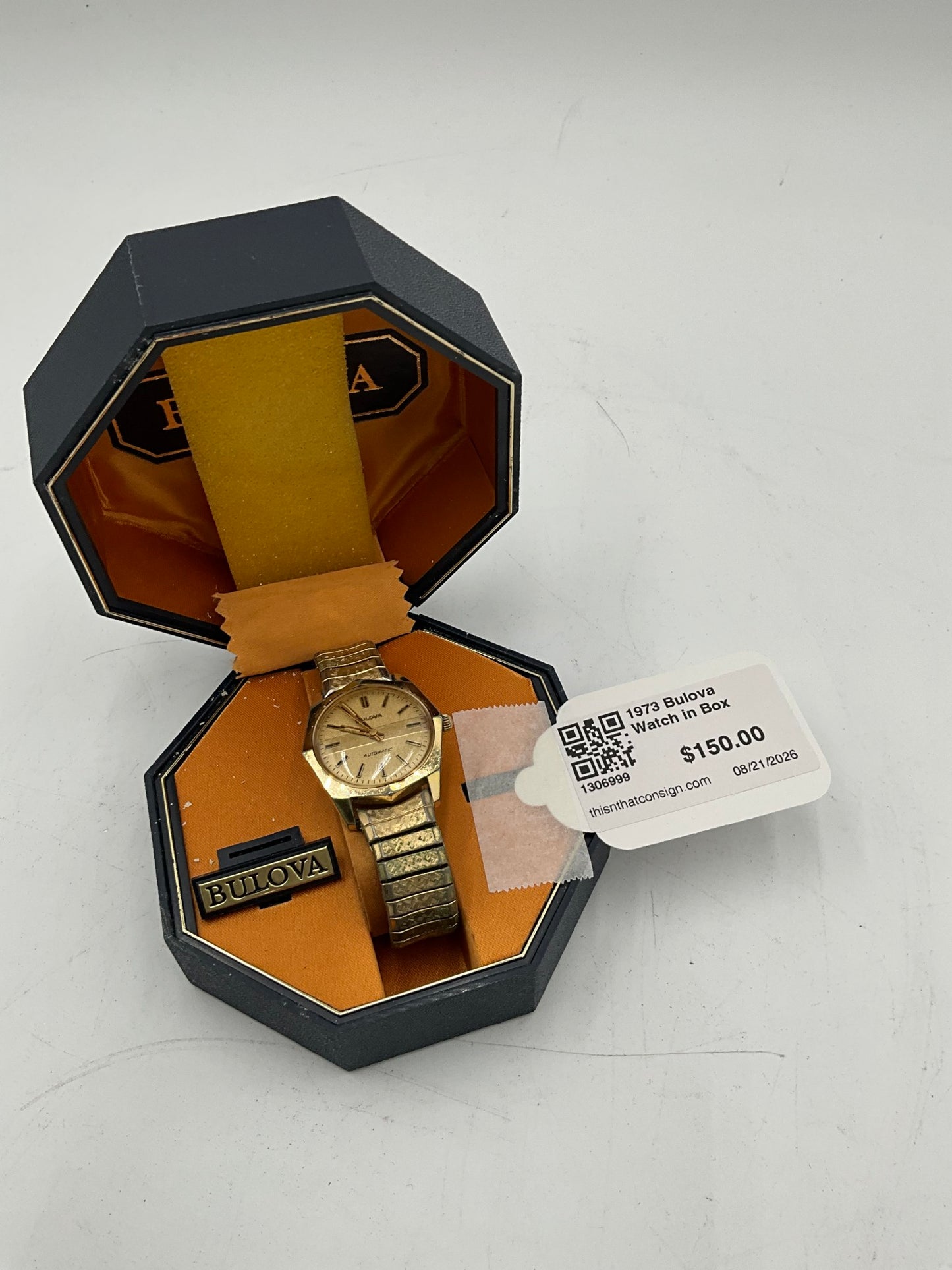 1973 Bulova Watch in Box