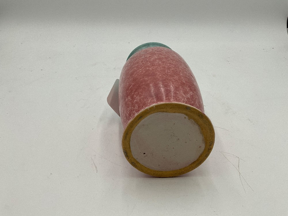 Pink & Blue Roseville Tourmaline Pottery Vase
