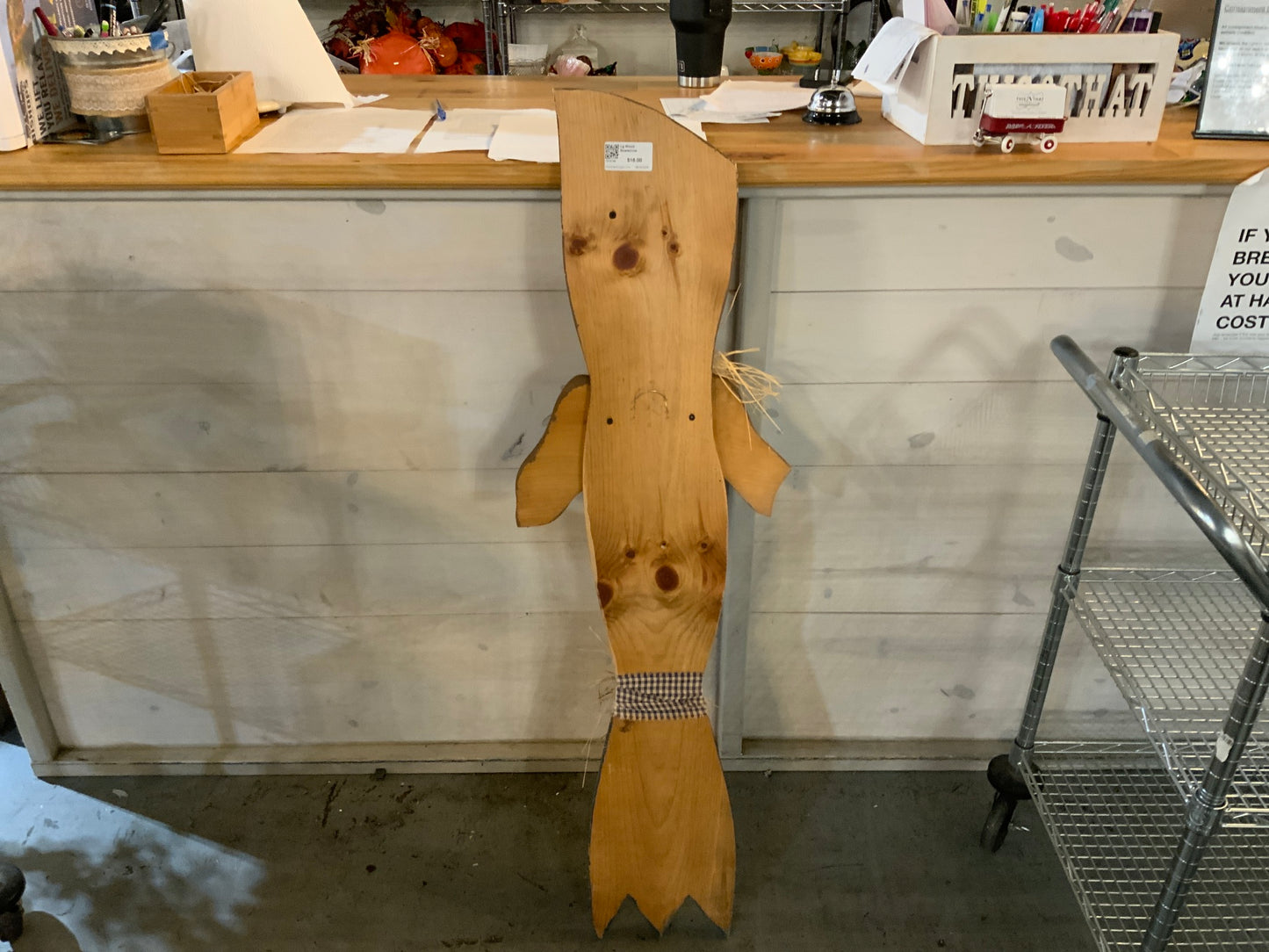 Lg Wood Scarecrow