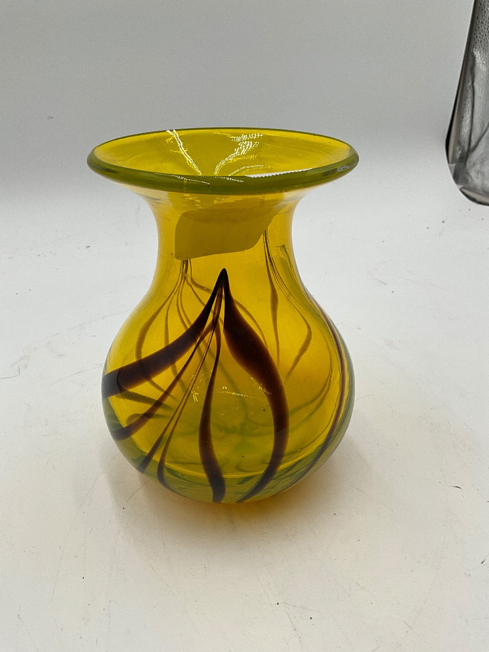 Carlo Moretti Yellow Blown Glass Vase