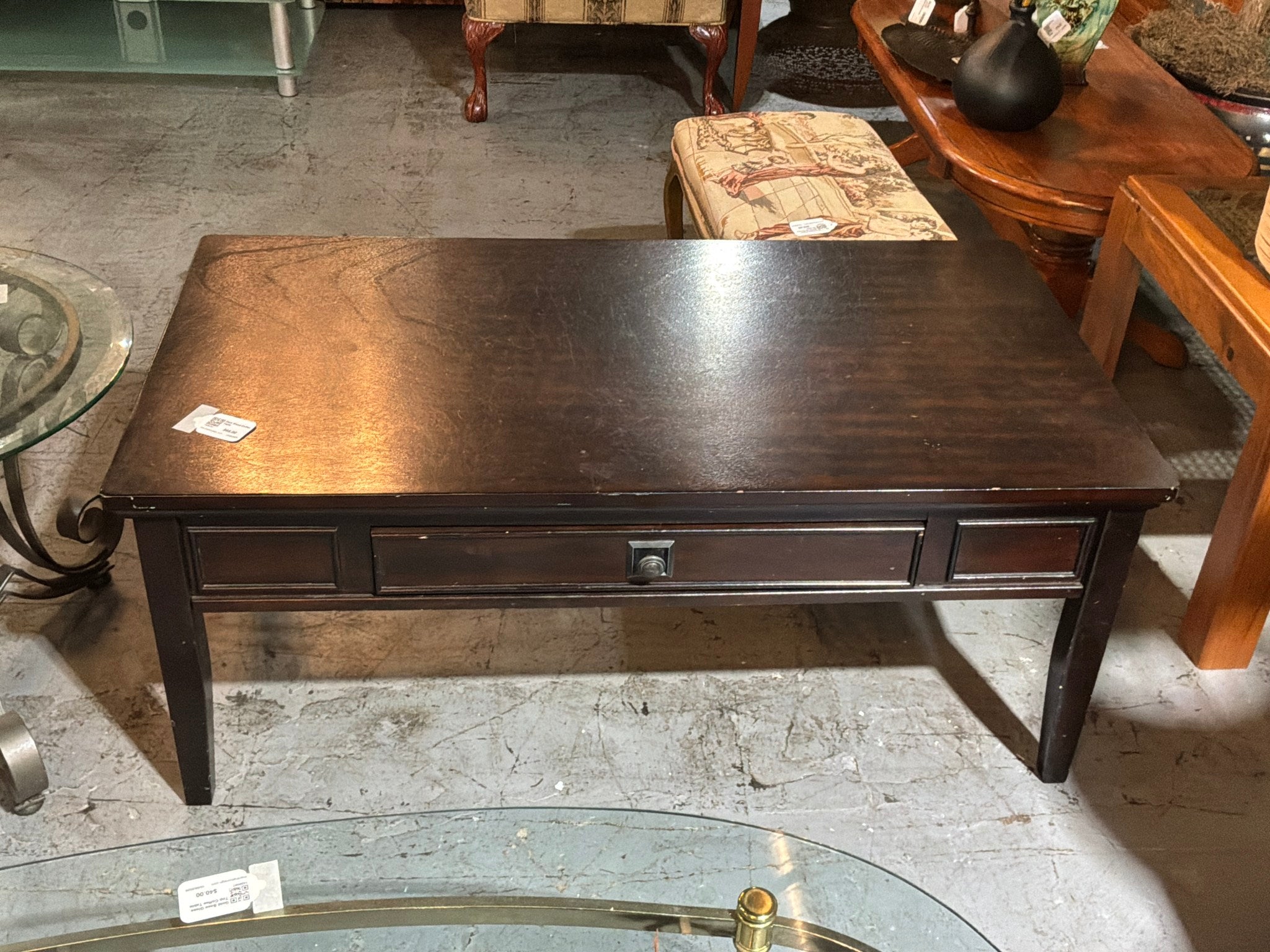 Dark Wood Coffee Table