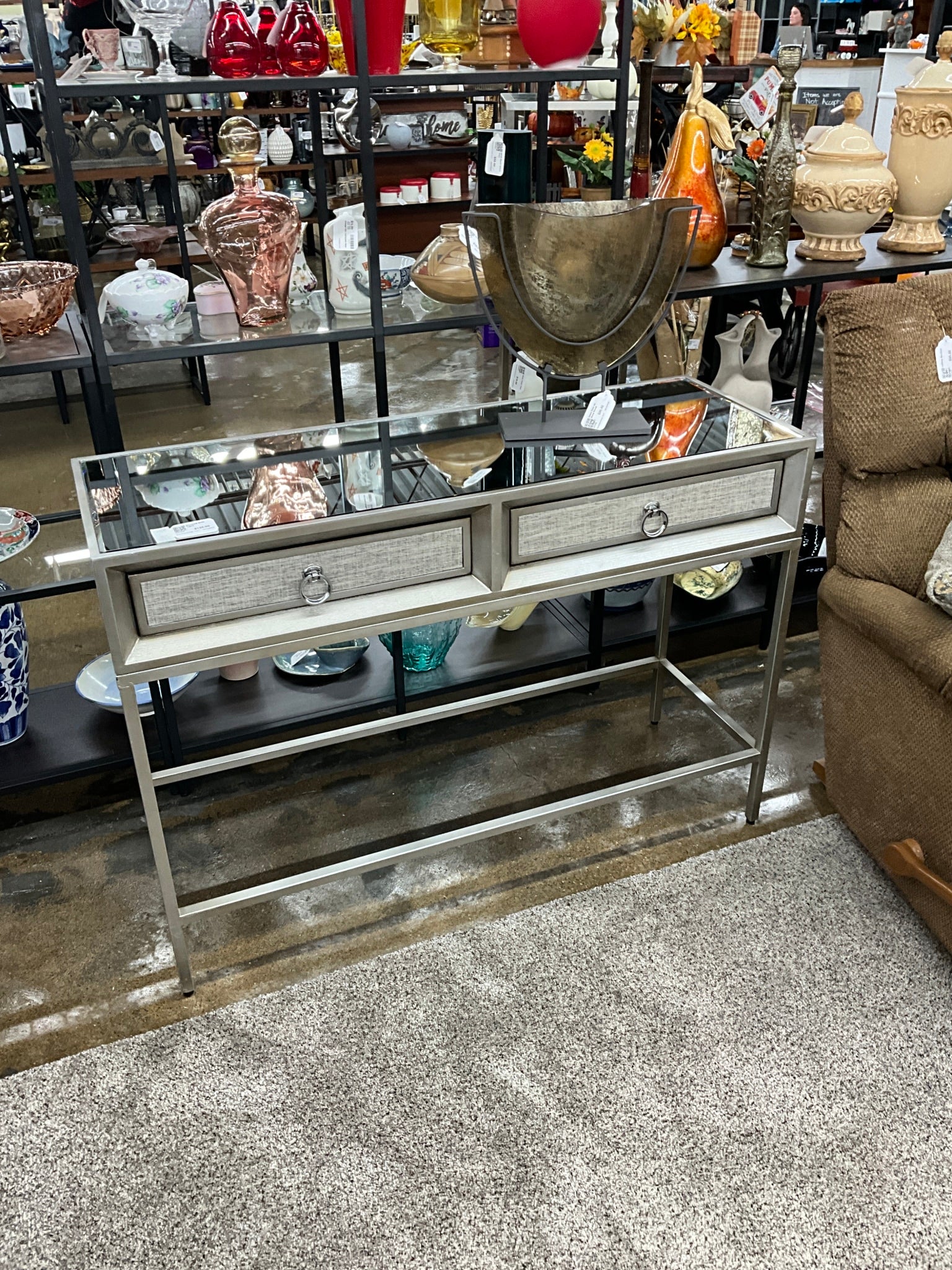 Mirrored Sofa Table