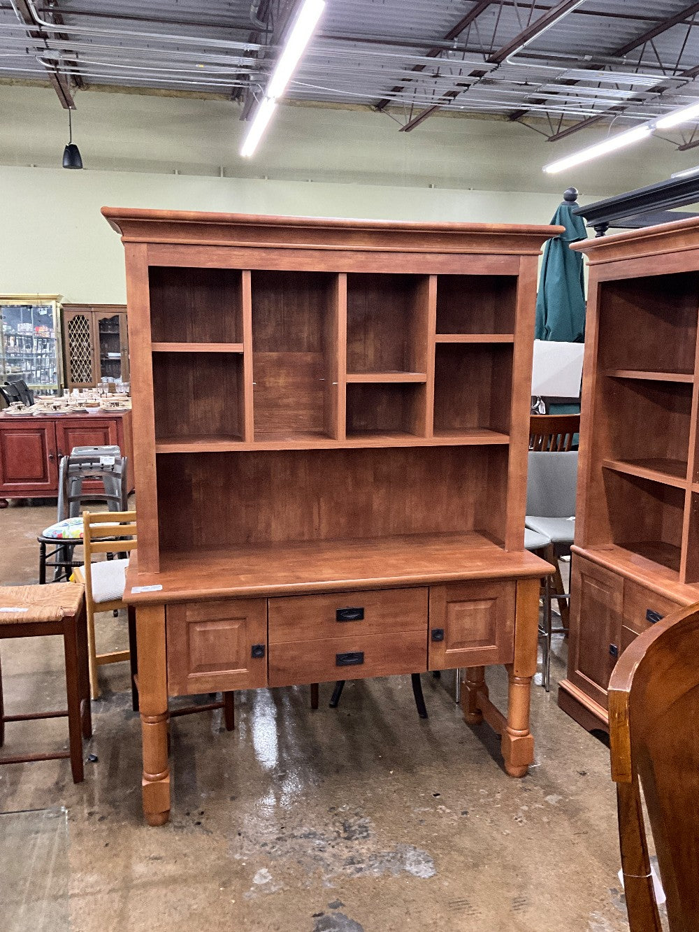 Sauder Credenza W/Hutch