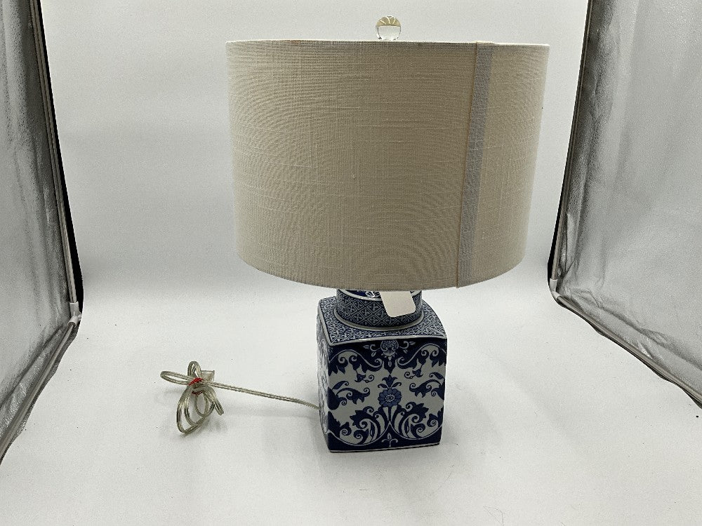 Blue & White Lamp