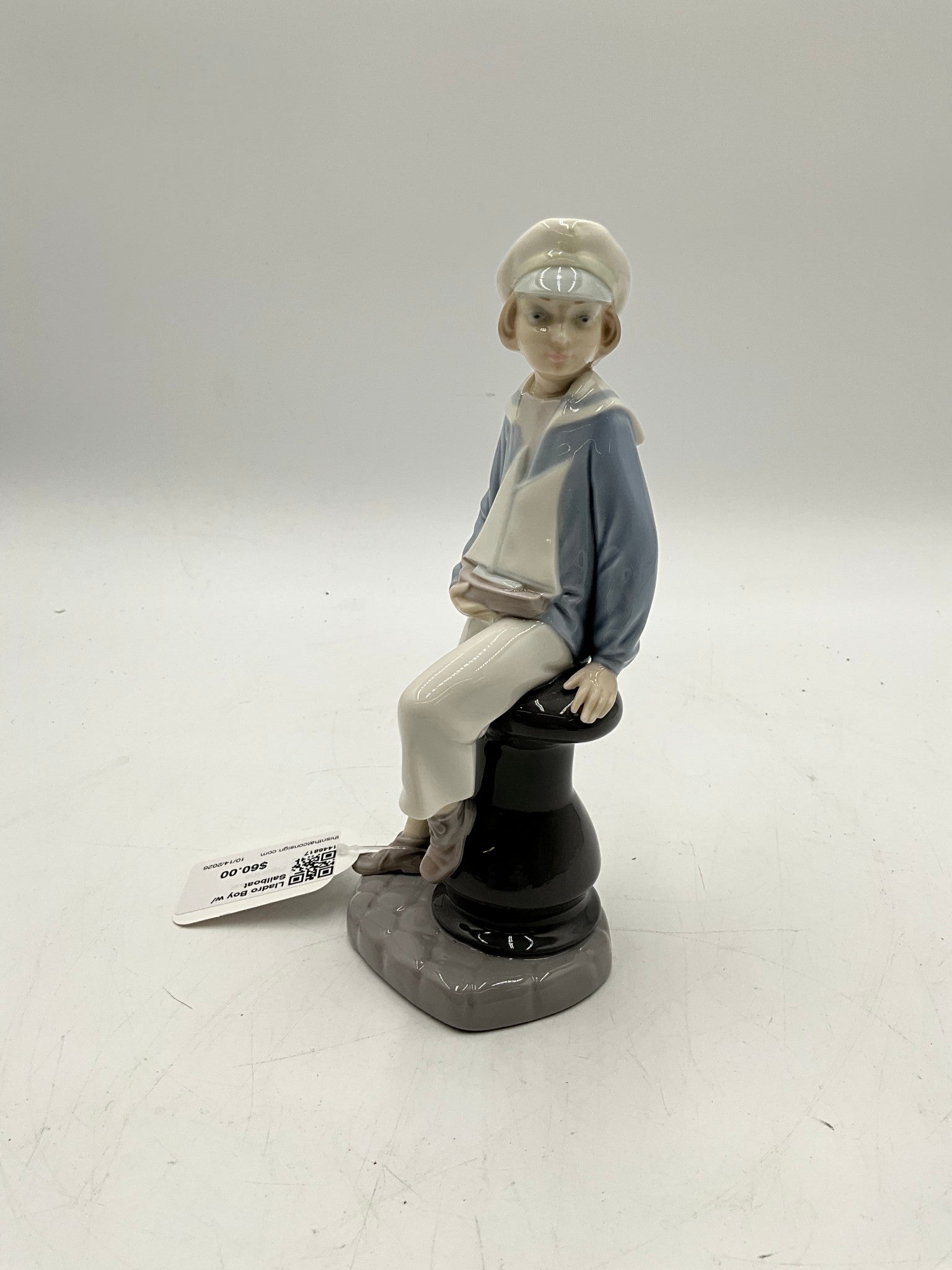 Lladro Boy w/ Sailboat