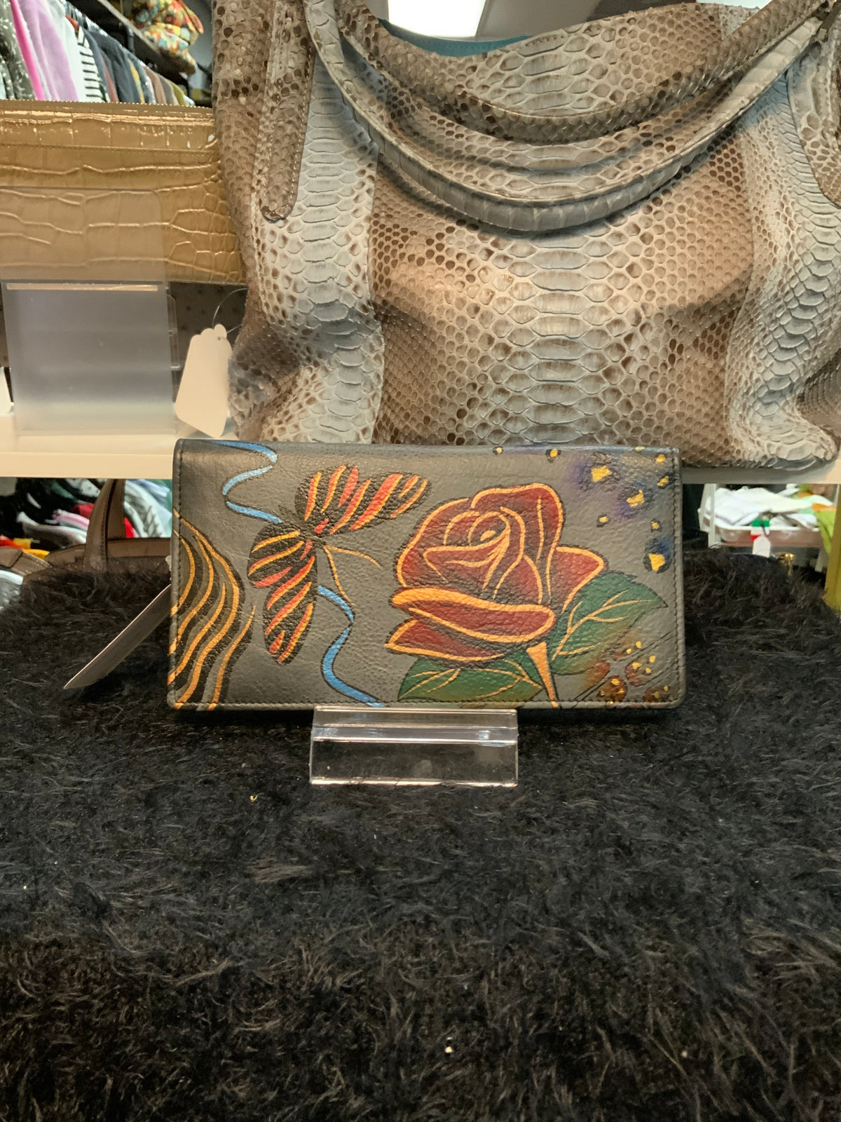 Anna Floral Grey Wallet