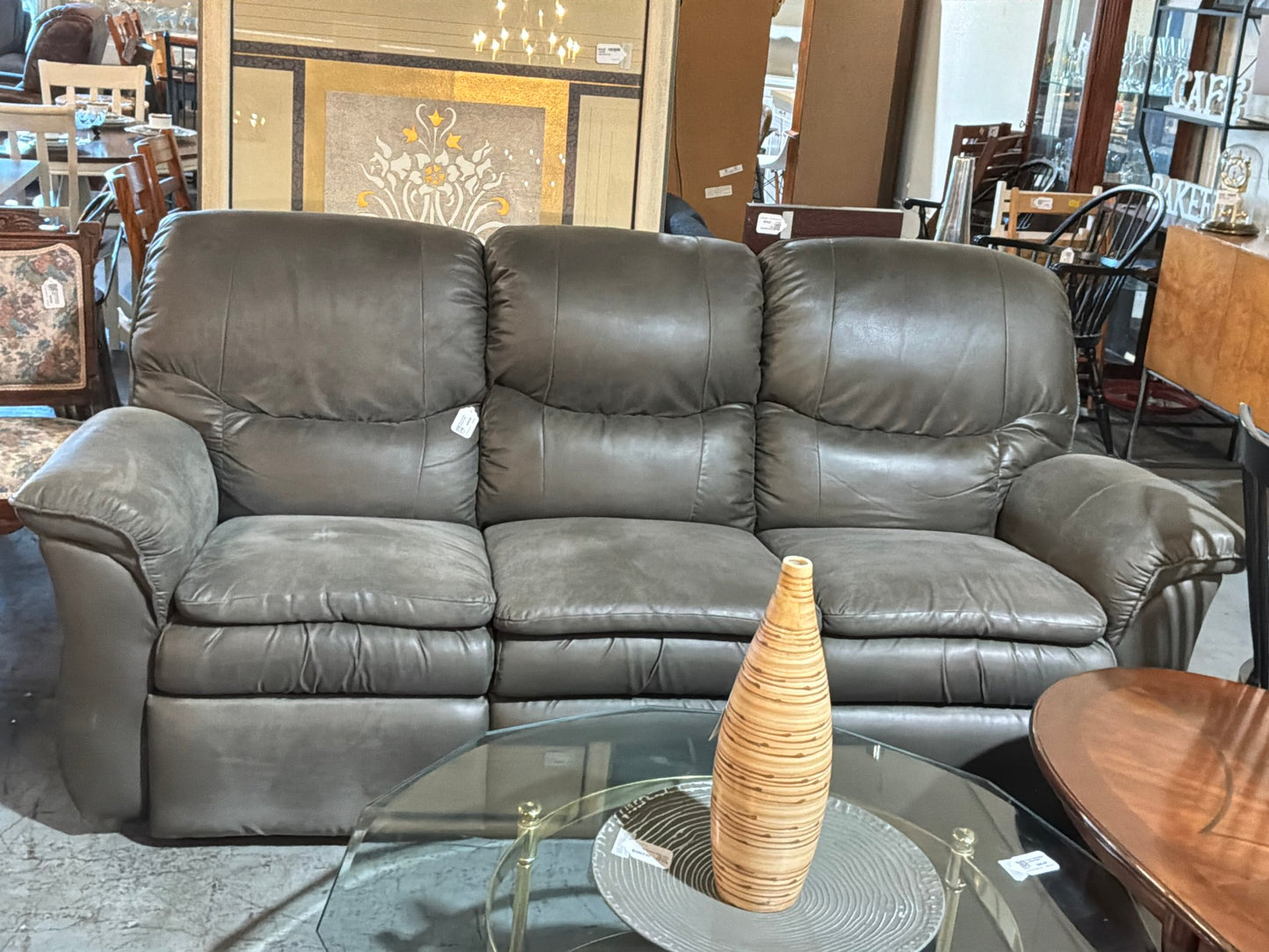 Grey Lazy Boy Recliner Sofa