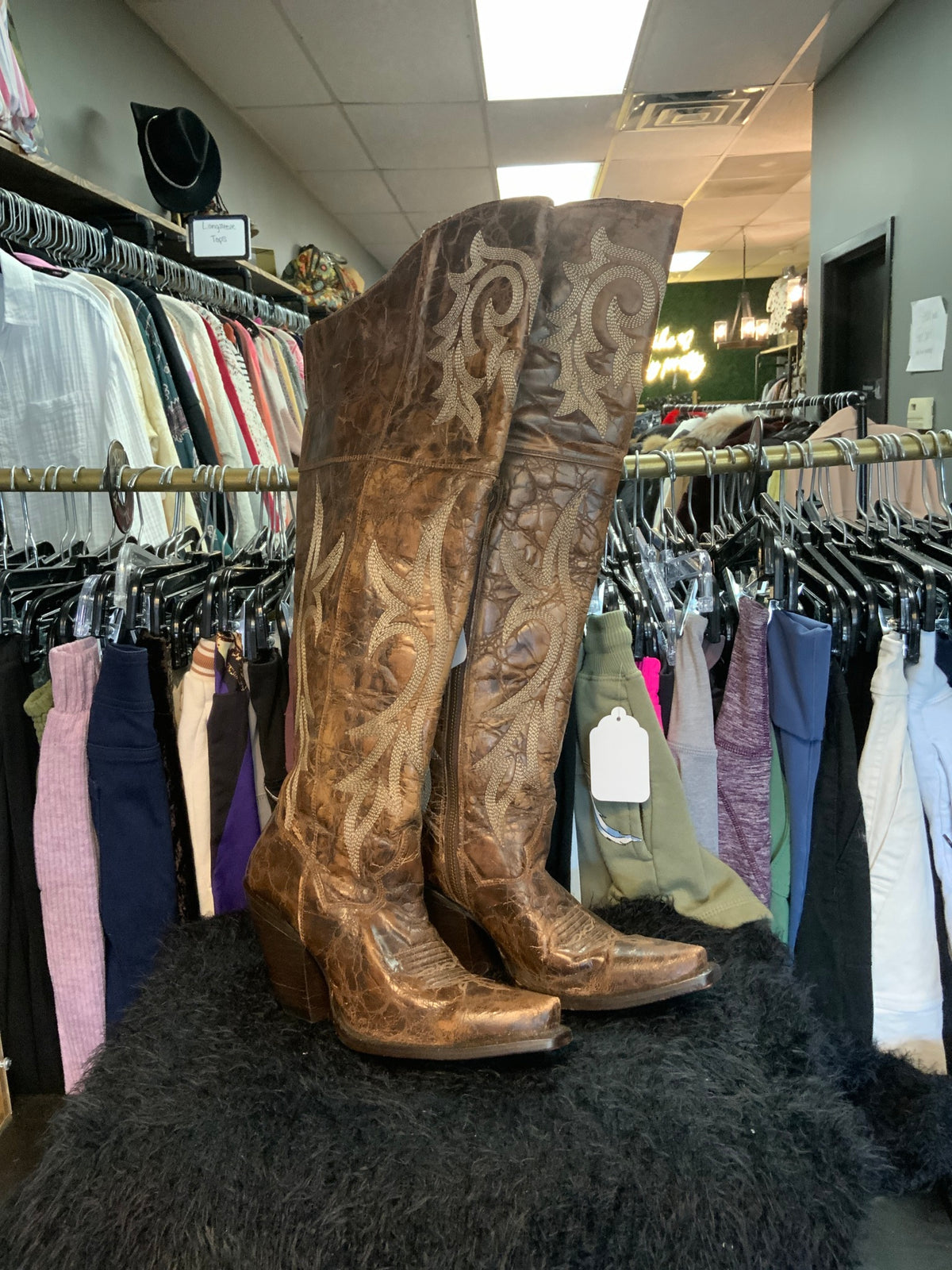 Dan Post Tall Boots Brown sz 7