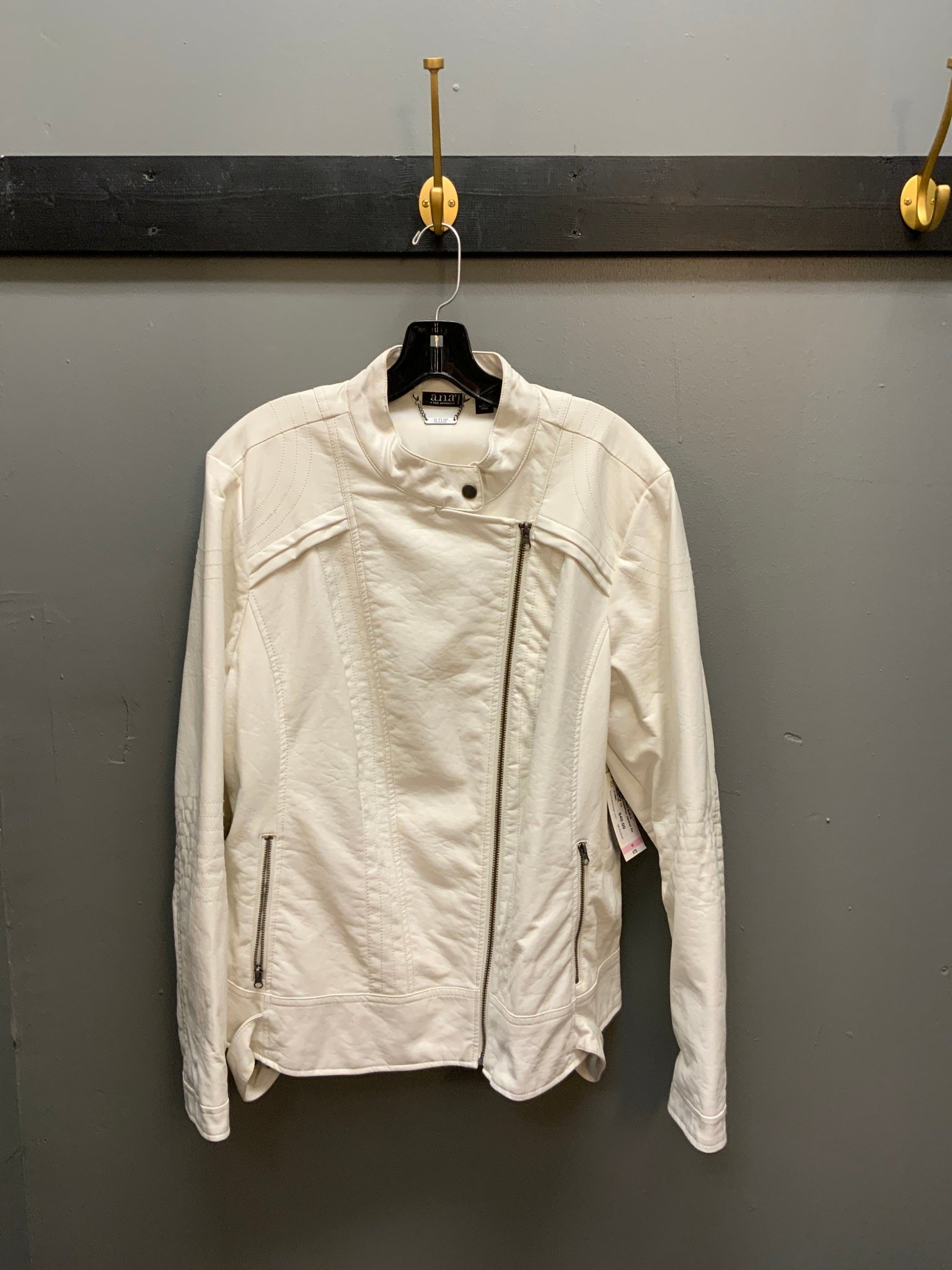 NWT A.N.A Leather Jacket Sz 1x
