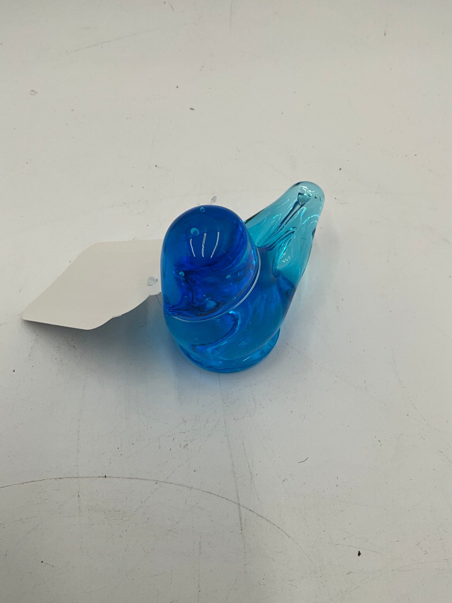 Ron Ray Signed Blue Bird Paper Weight