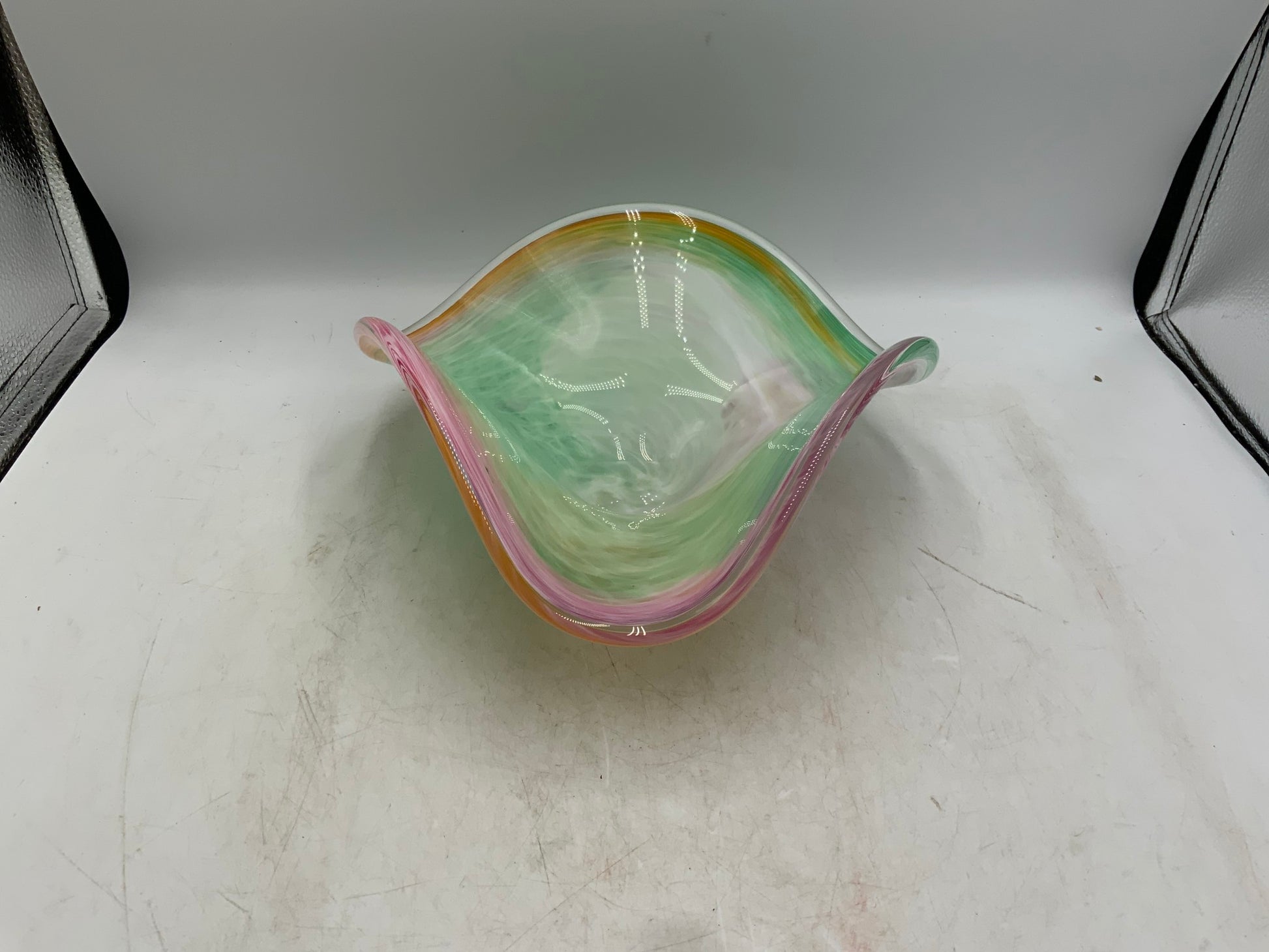 Crystal Clear Murano Style Bowl
