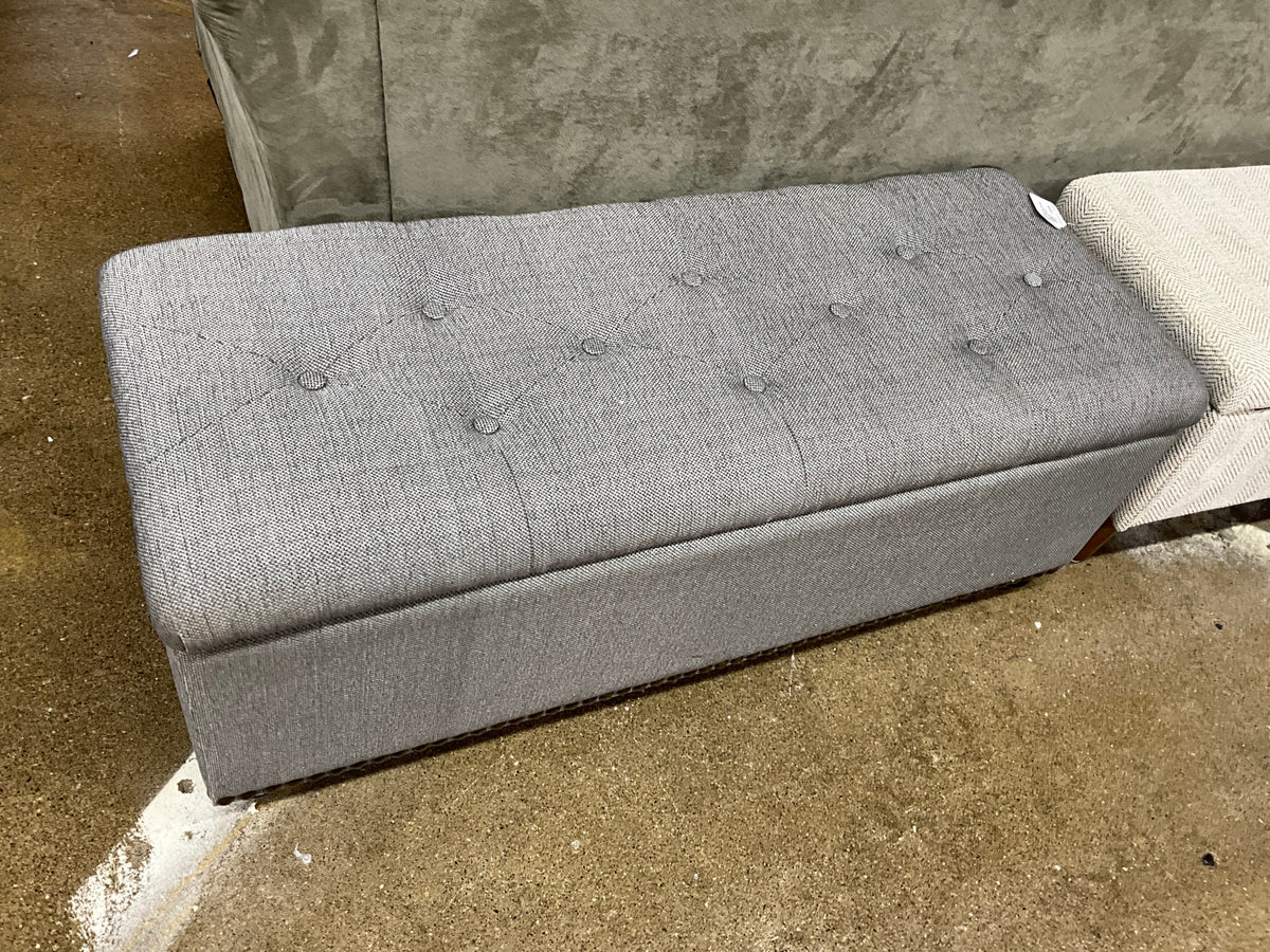 Grey Storage Bench