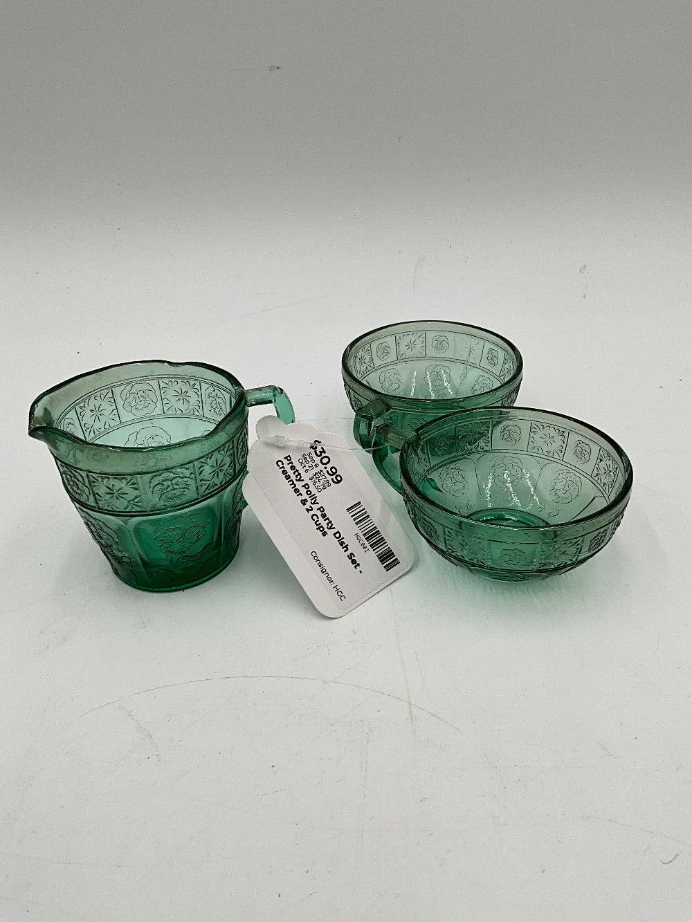 Pretty Polly Party Dish Set - Creamer & 2 Cups