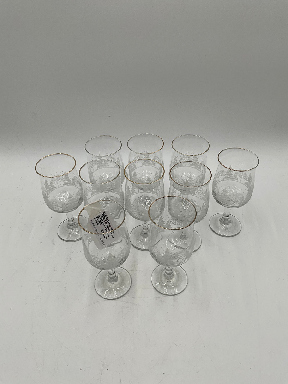 Libbey Winter Wonderland 10pc Wine Glasses