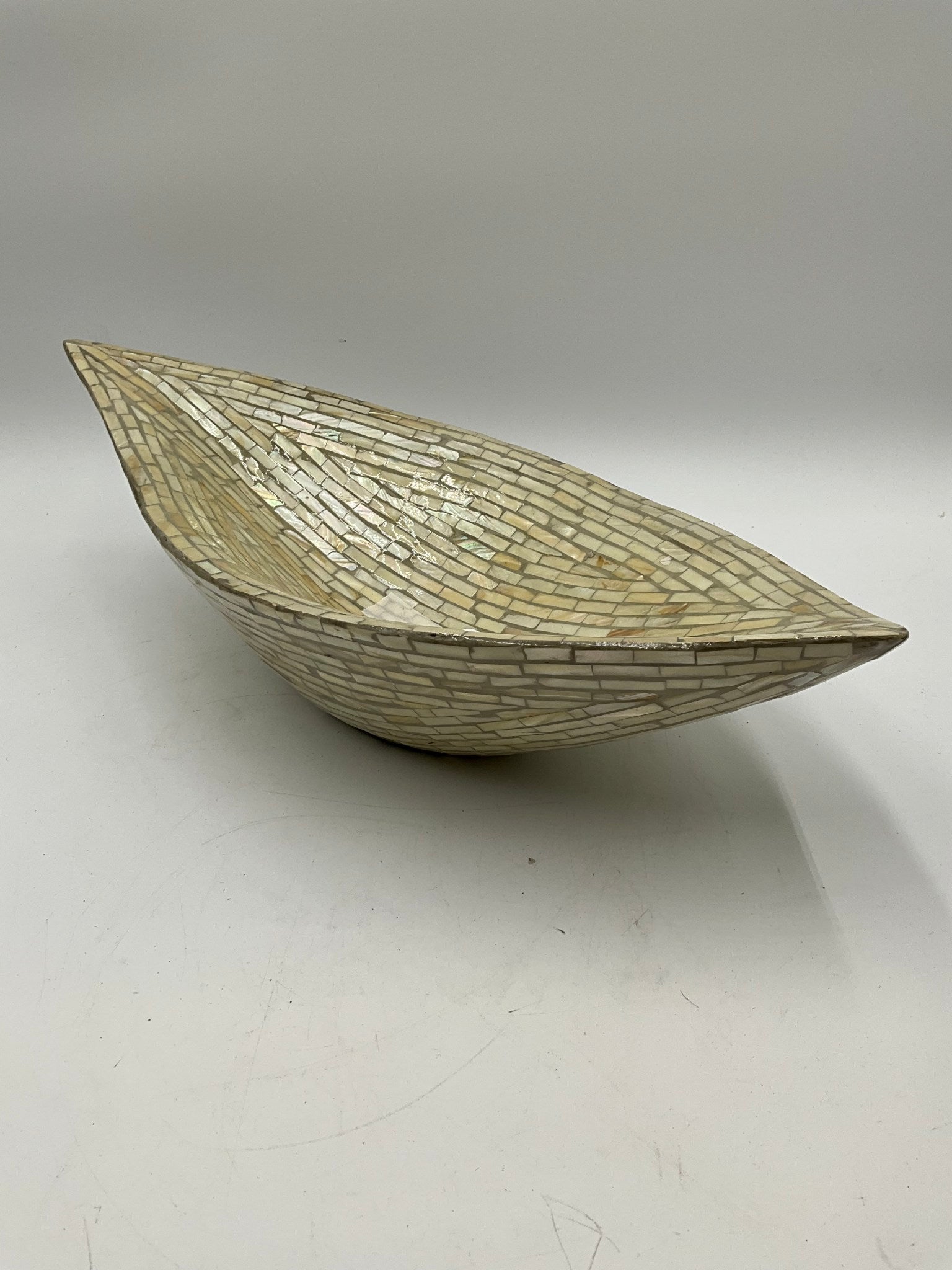 XL Cream Bowl Decor