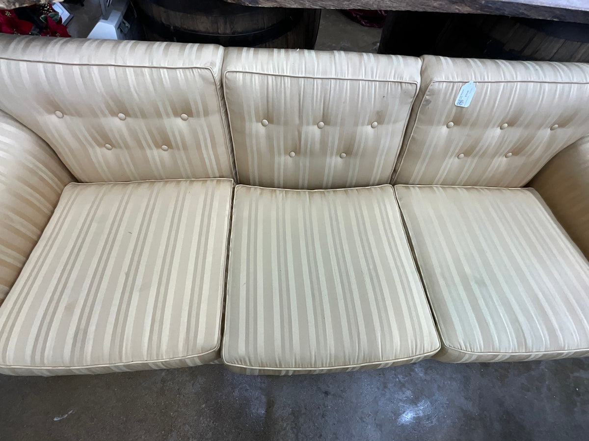 Gold Stripped Sofa
