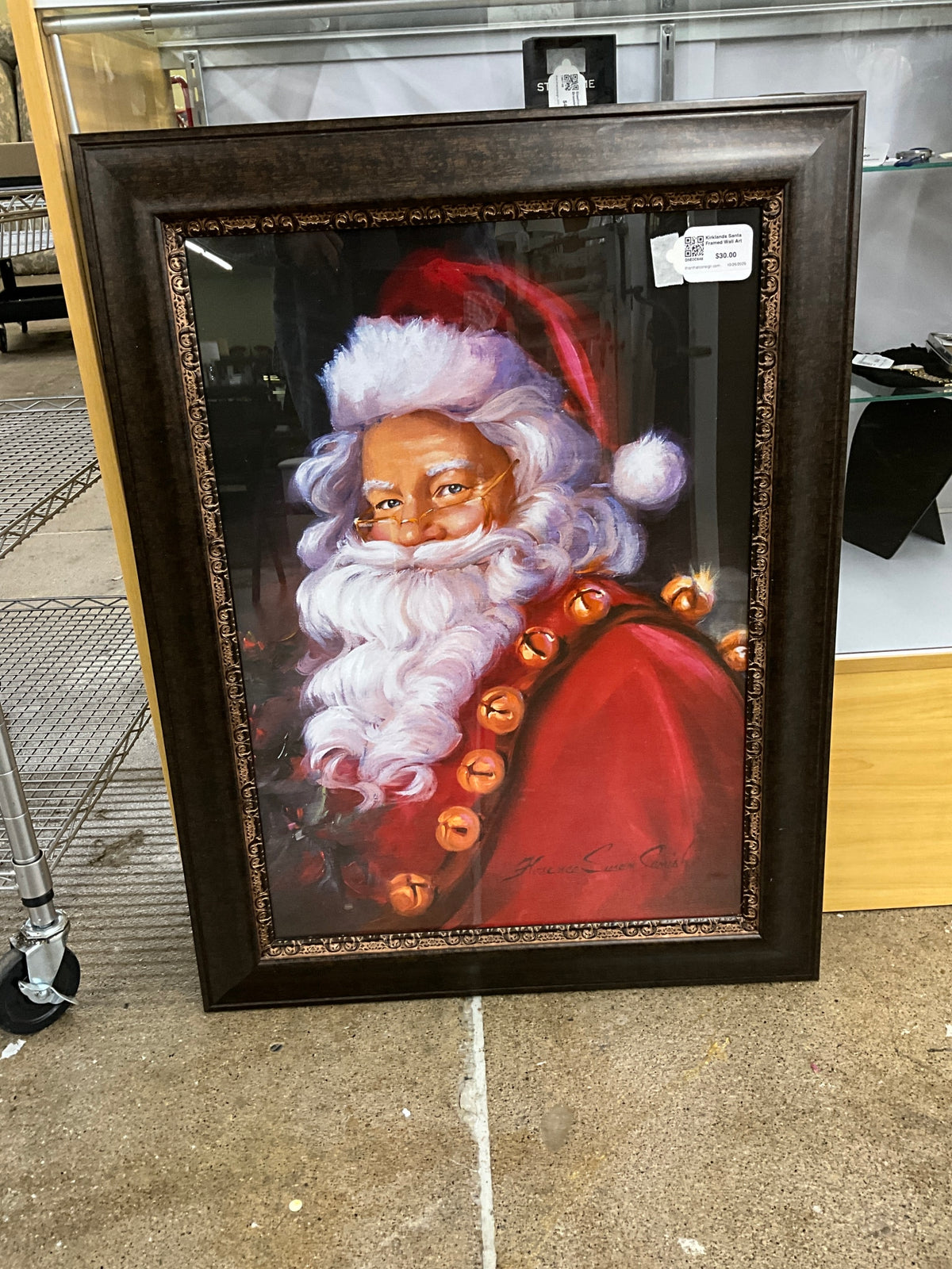 Kirklands Santa Framed Wall Art