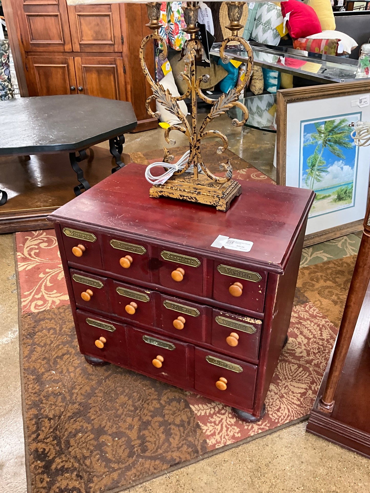 Apothecary Wood Cabinet