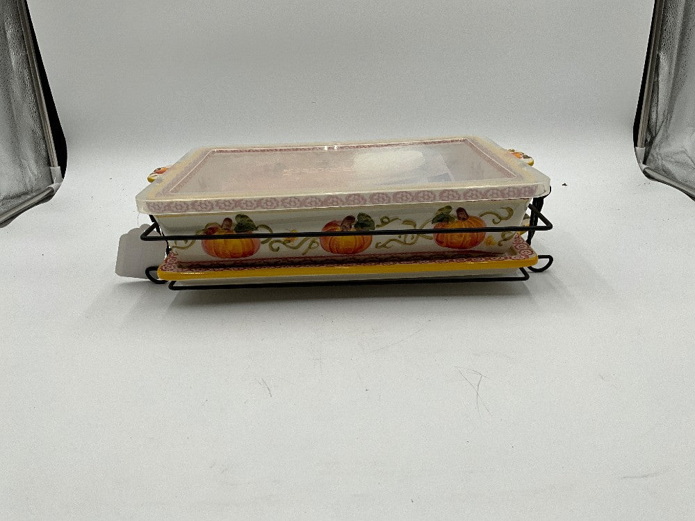 Temptations Pumpkin Patch Rectangular Baking Dish
