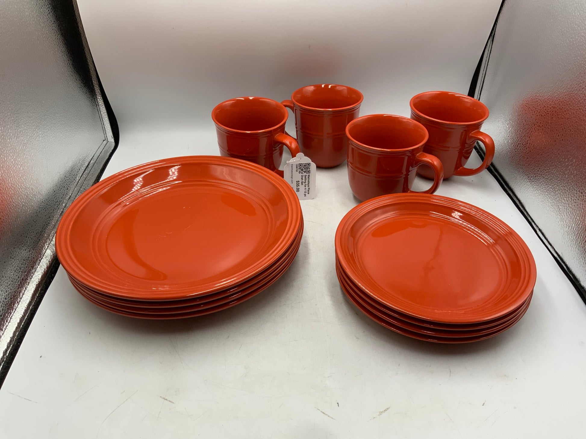 Mainstays Place Setting for 4 12 pc Dish Set
