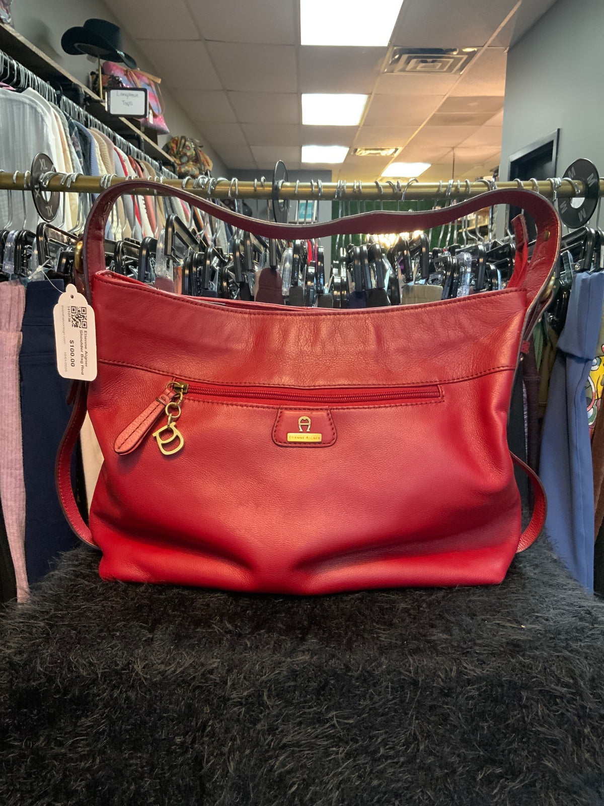 Etienne Aigner Shoulder Bag Red