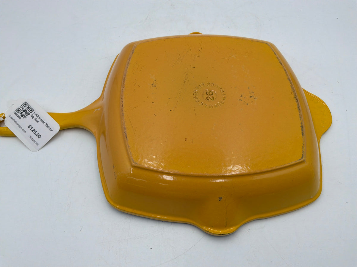 LeCreuset Yellow Sq Pan