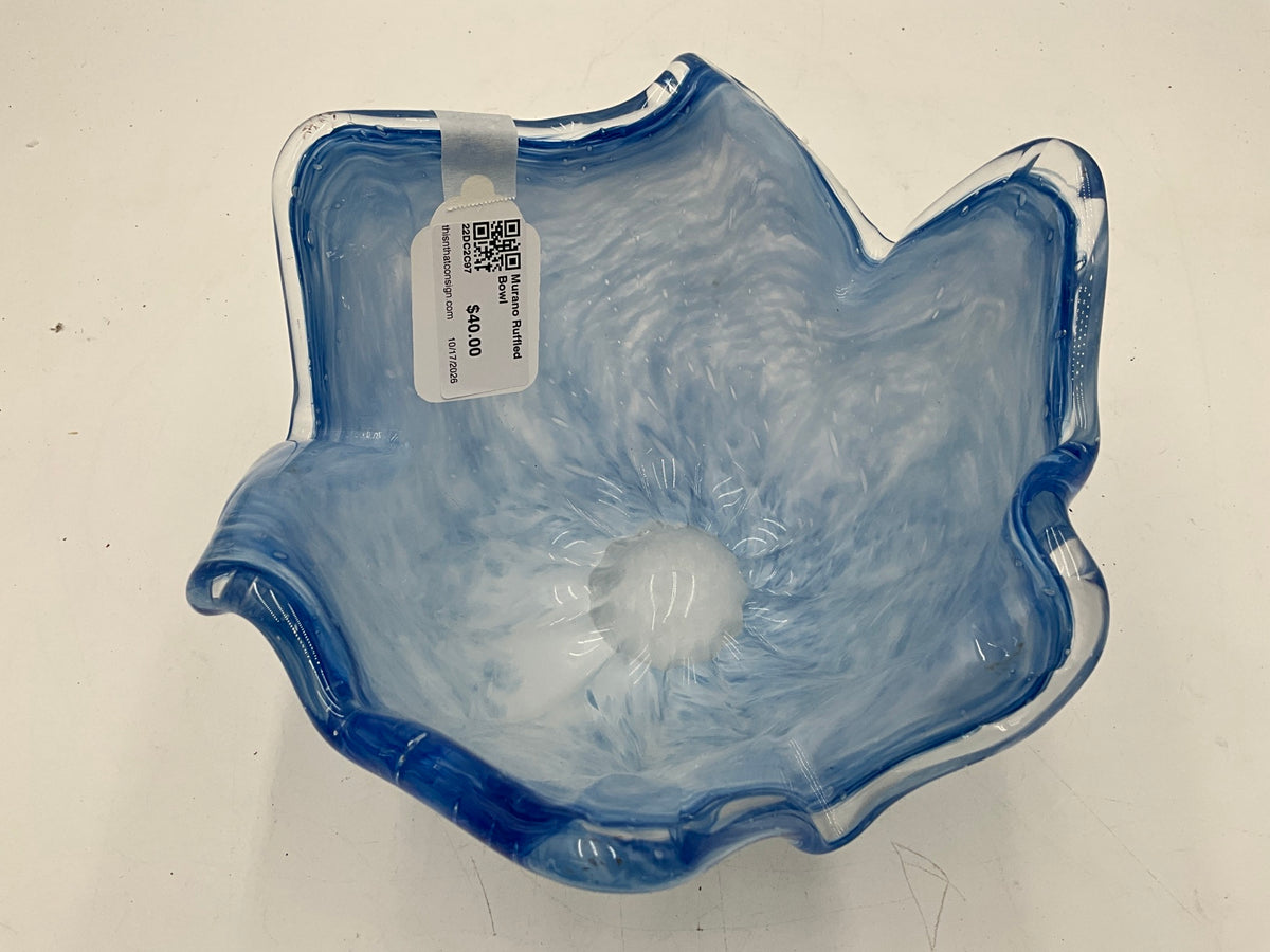 Murano Ruffled Bowl 