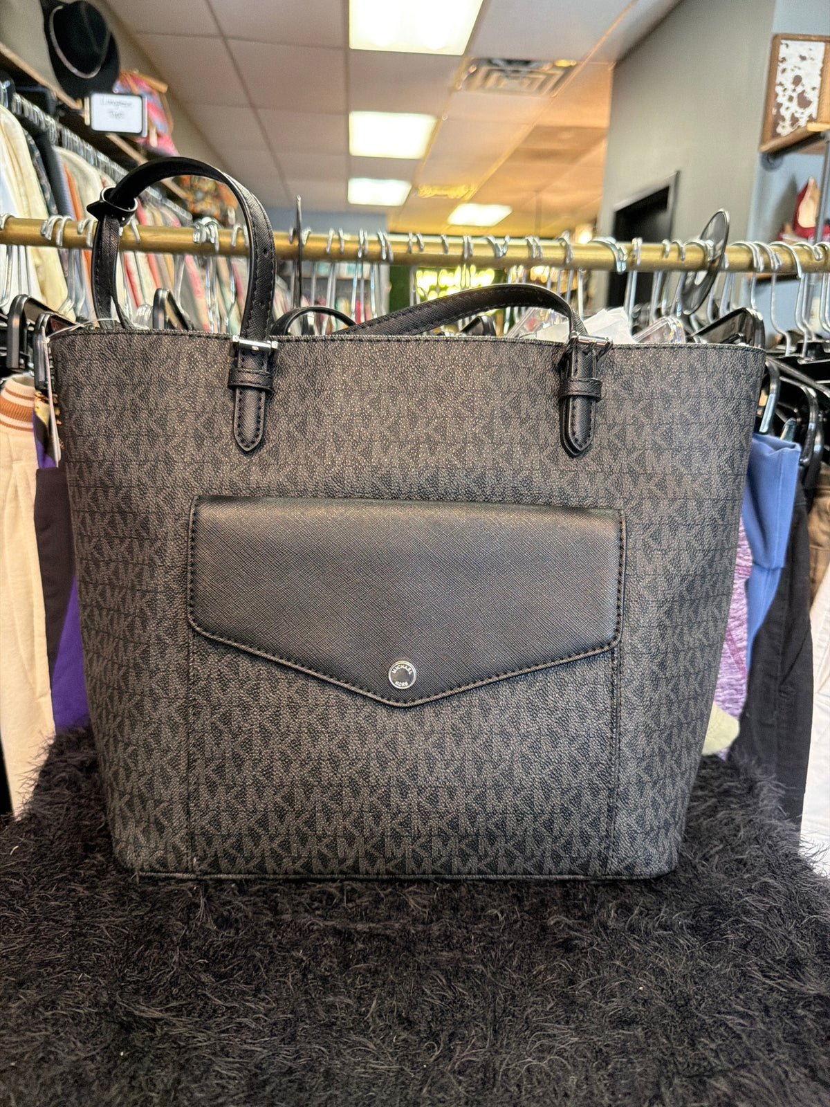 Michael Kors Black Tote w/Duster