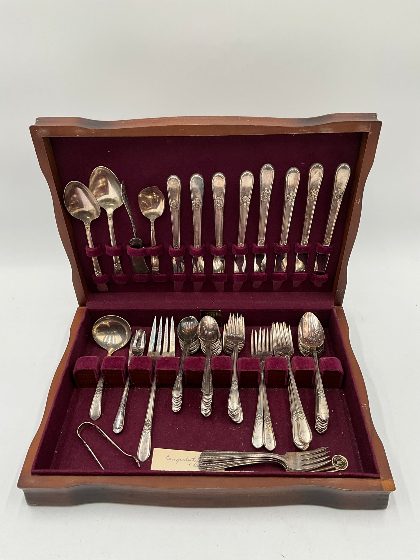 Brown Rogers Bros Silverware in Box
