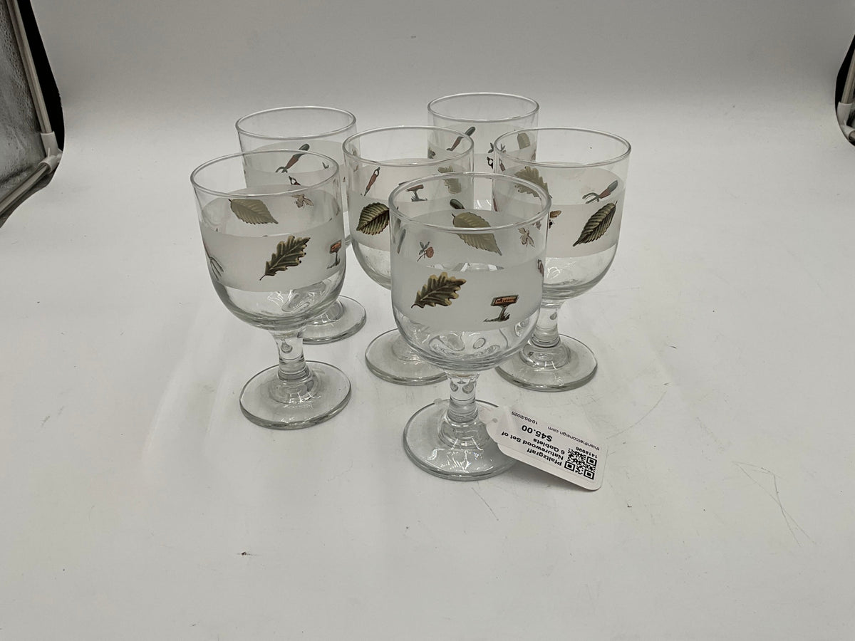 Pfaltzgraff Naturewood Set of 6 Goblets