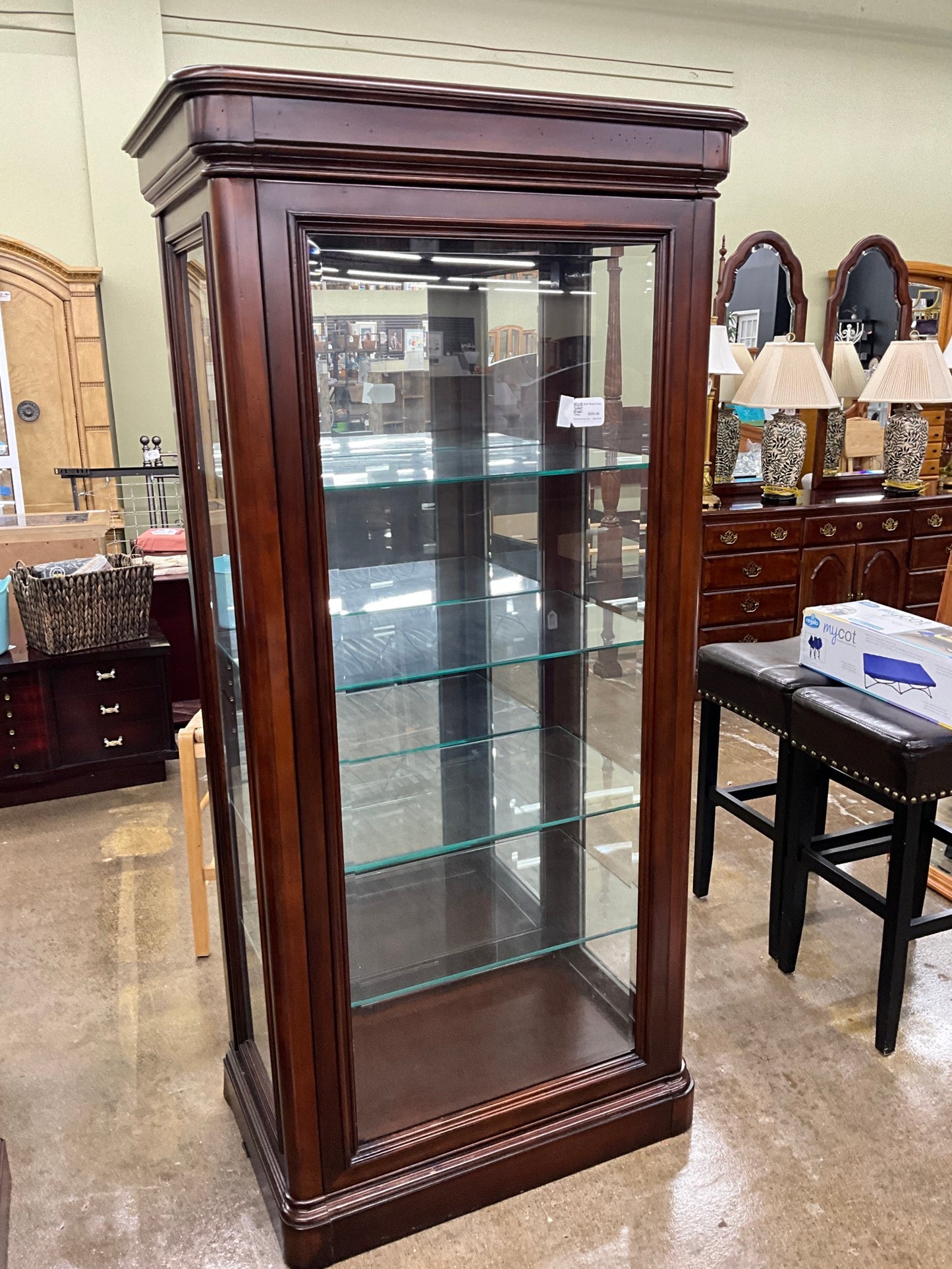 Dark Wood Curio