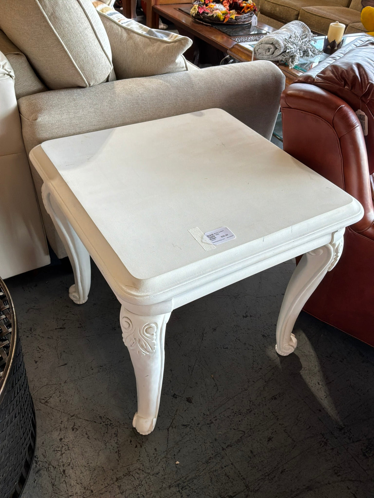 White Accent Table