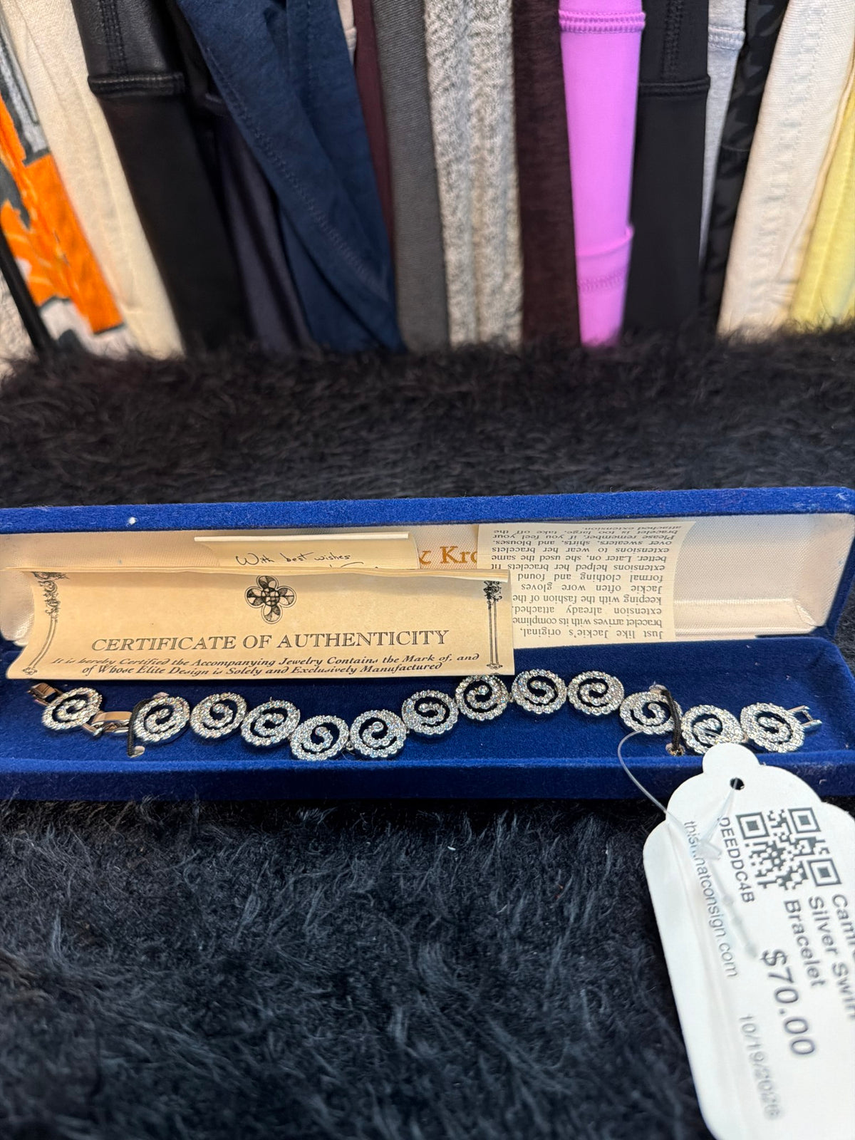 Camrose & Kross Silver Swirl Bracelet