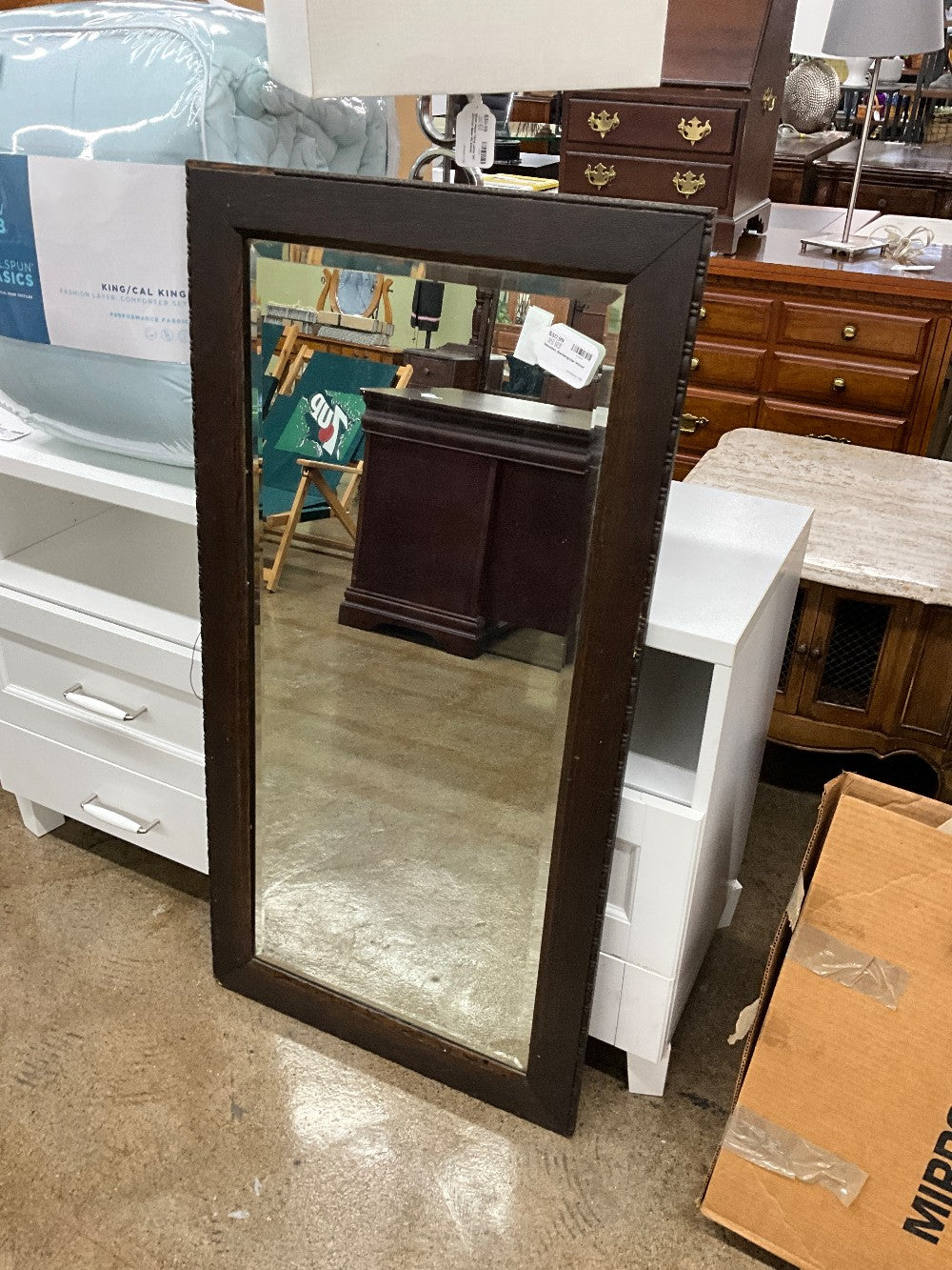 Wooden Rectangular Mirror