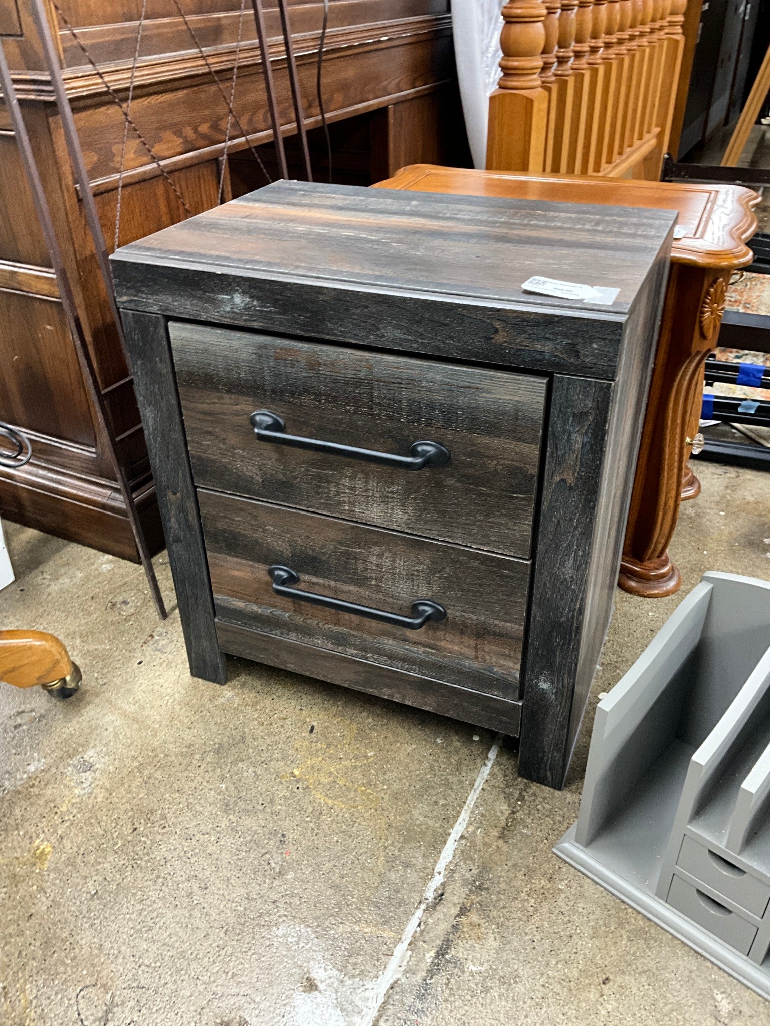 Grey Nightstand