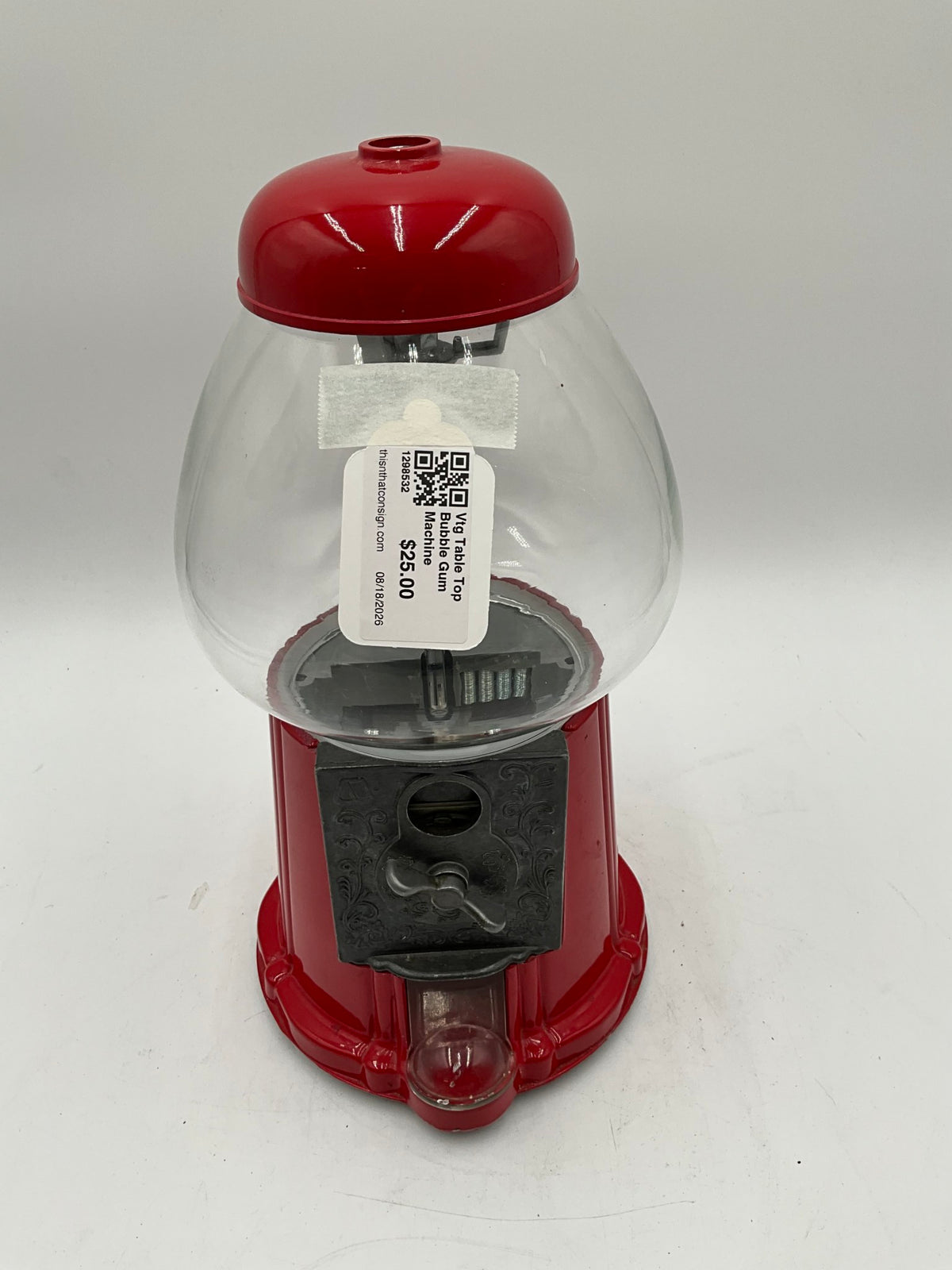 Vtg Table Top Bubble Gum Machine