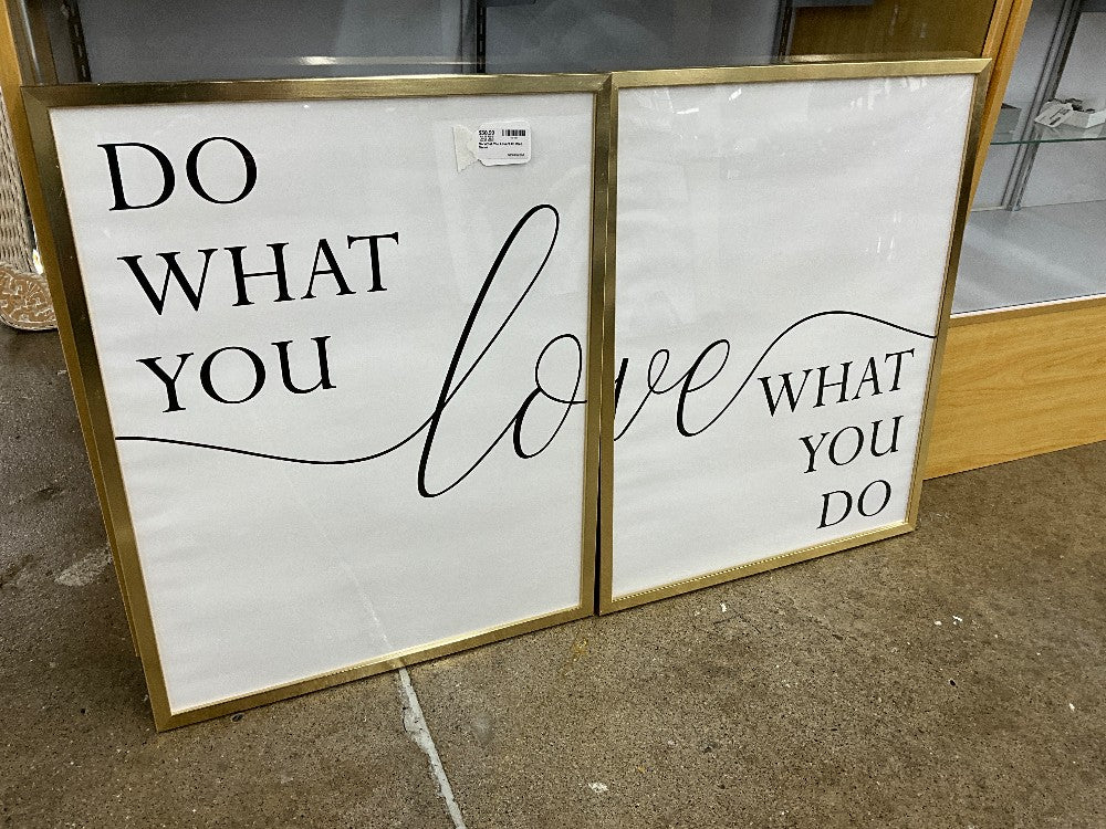 Do What You Love 2 Pc Wall Decor